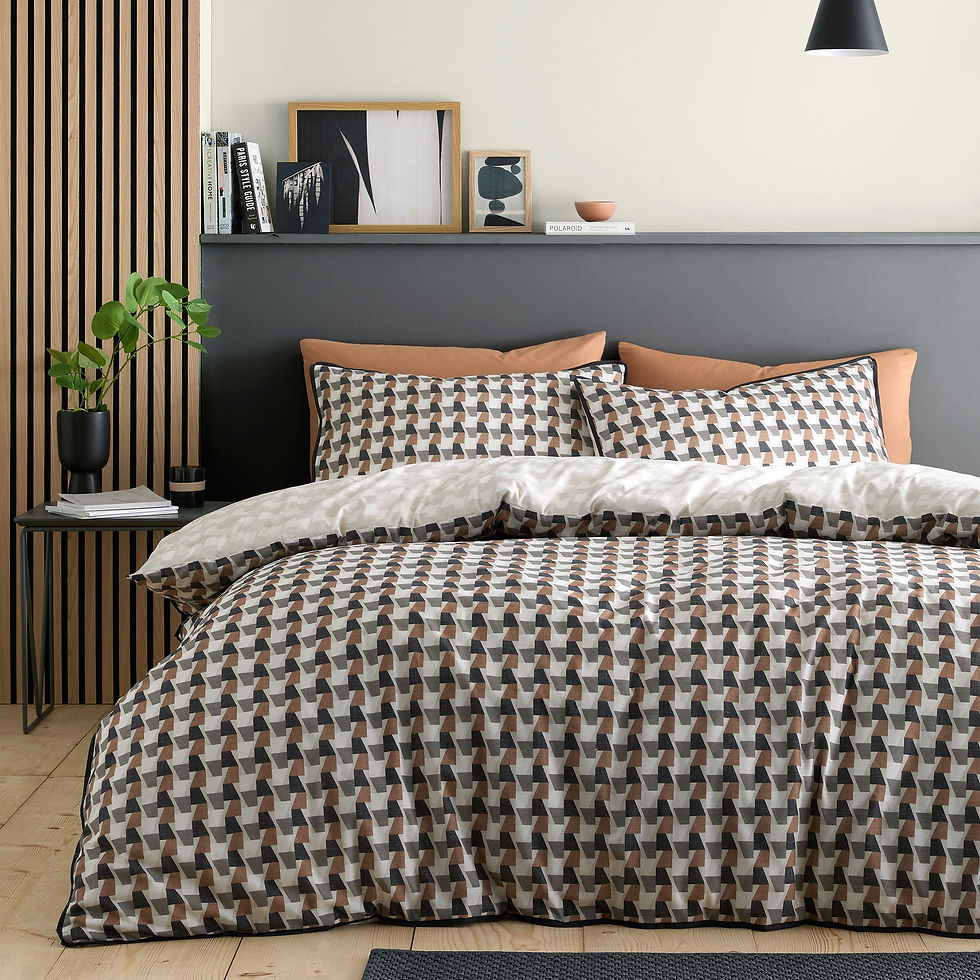 Appletree - Jett - Duvet Cover Set - Brown/Bracken