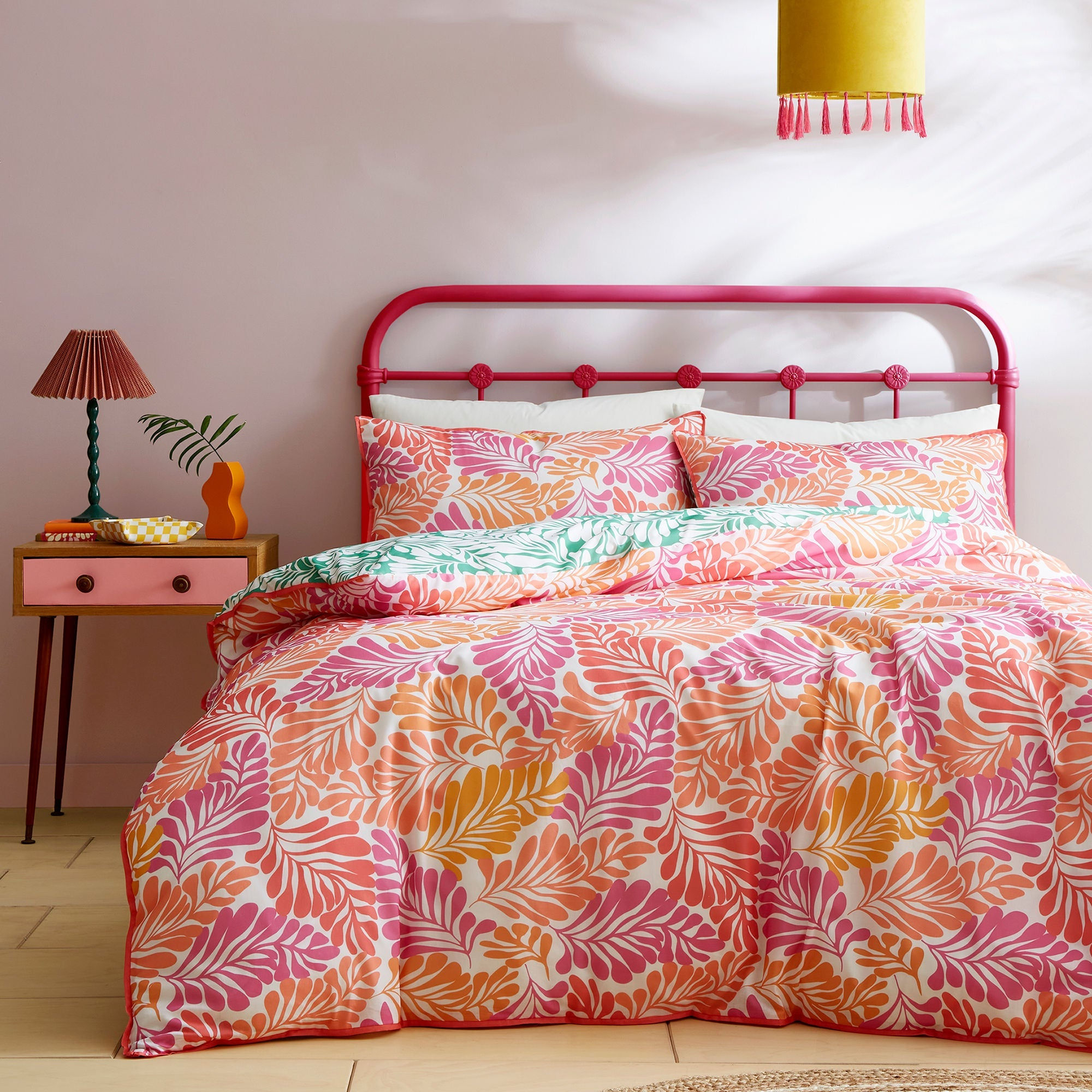 Appletree - Carmen - Duvet Cover Set - Pink - Super-King