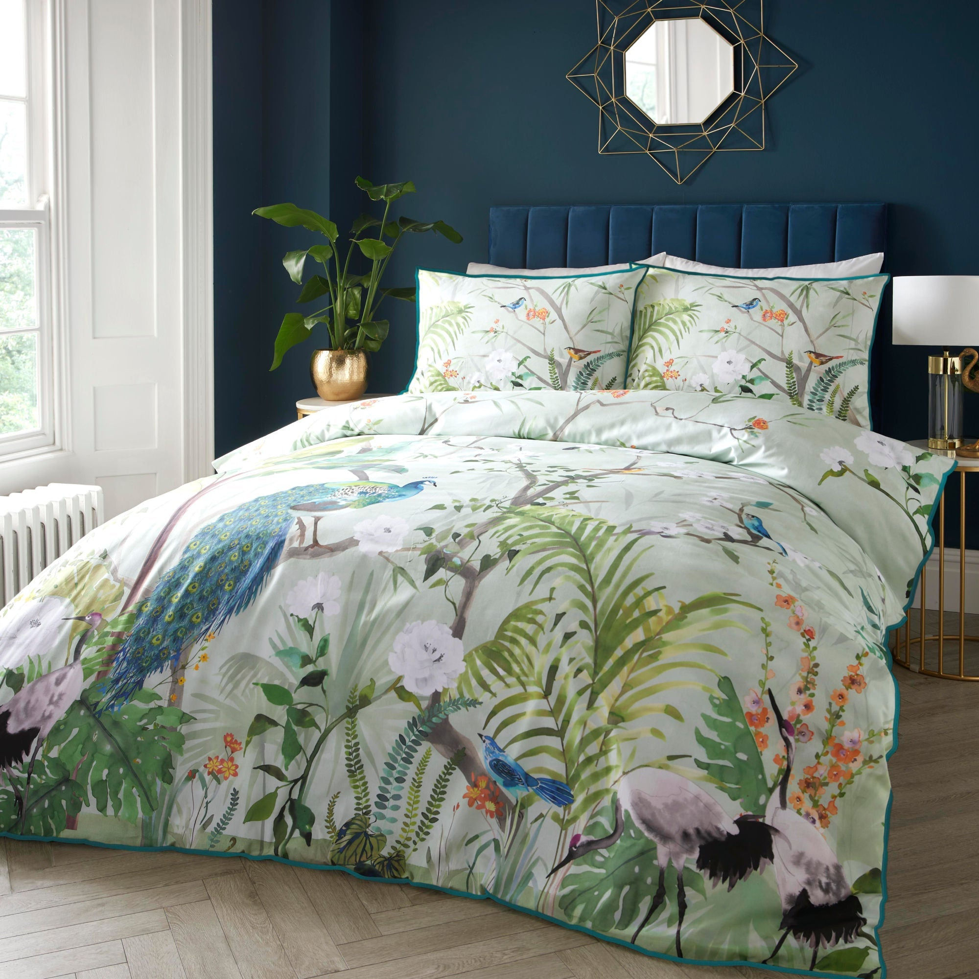 Soiree - Peacock Jungle - Duvet Cover Set - Green - King