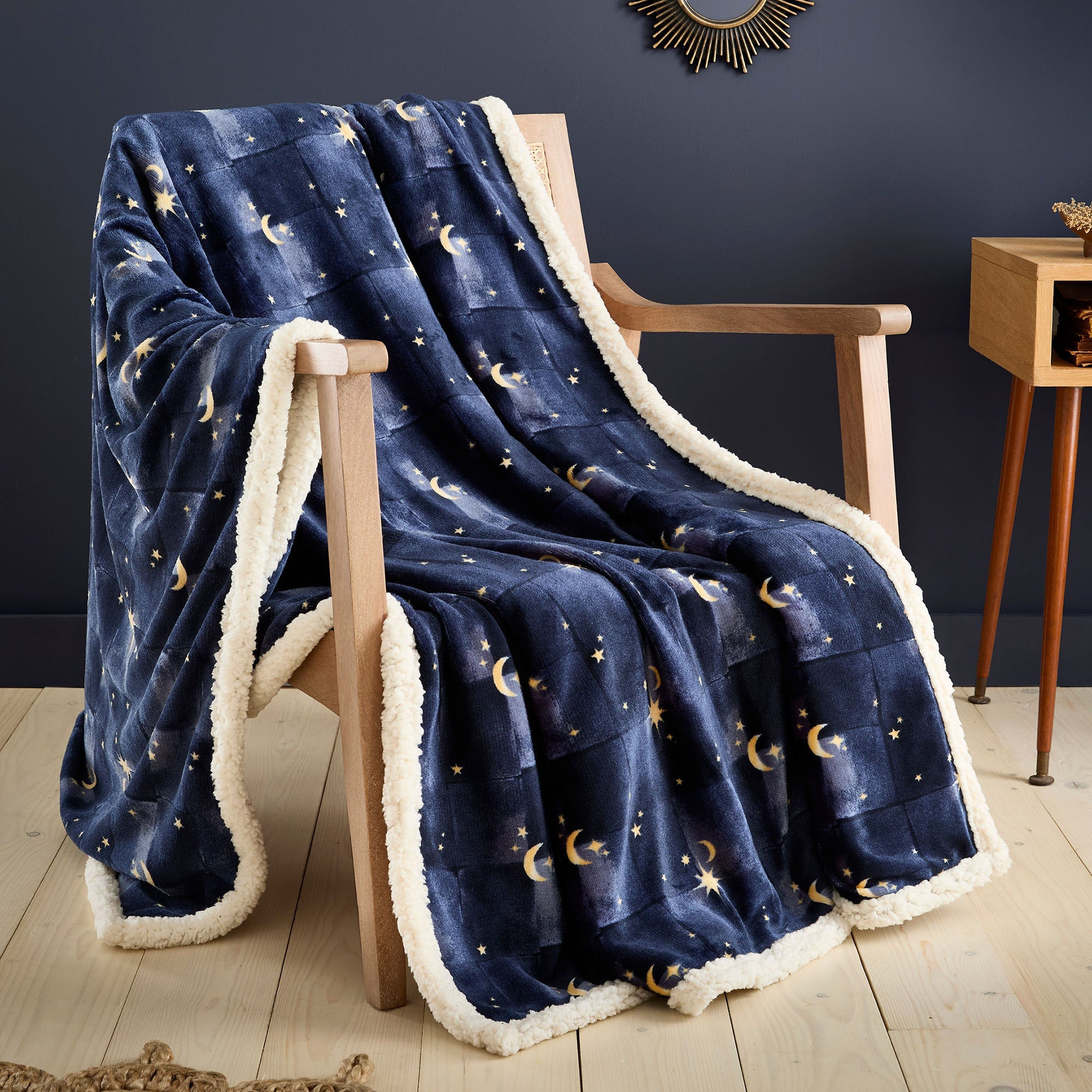 Fusion - Cosmic Star - Throw - Navy - 150x200cm