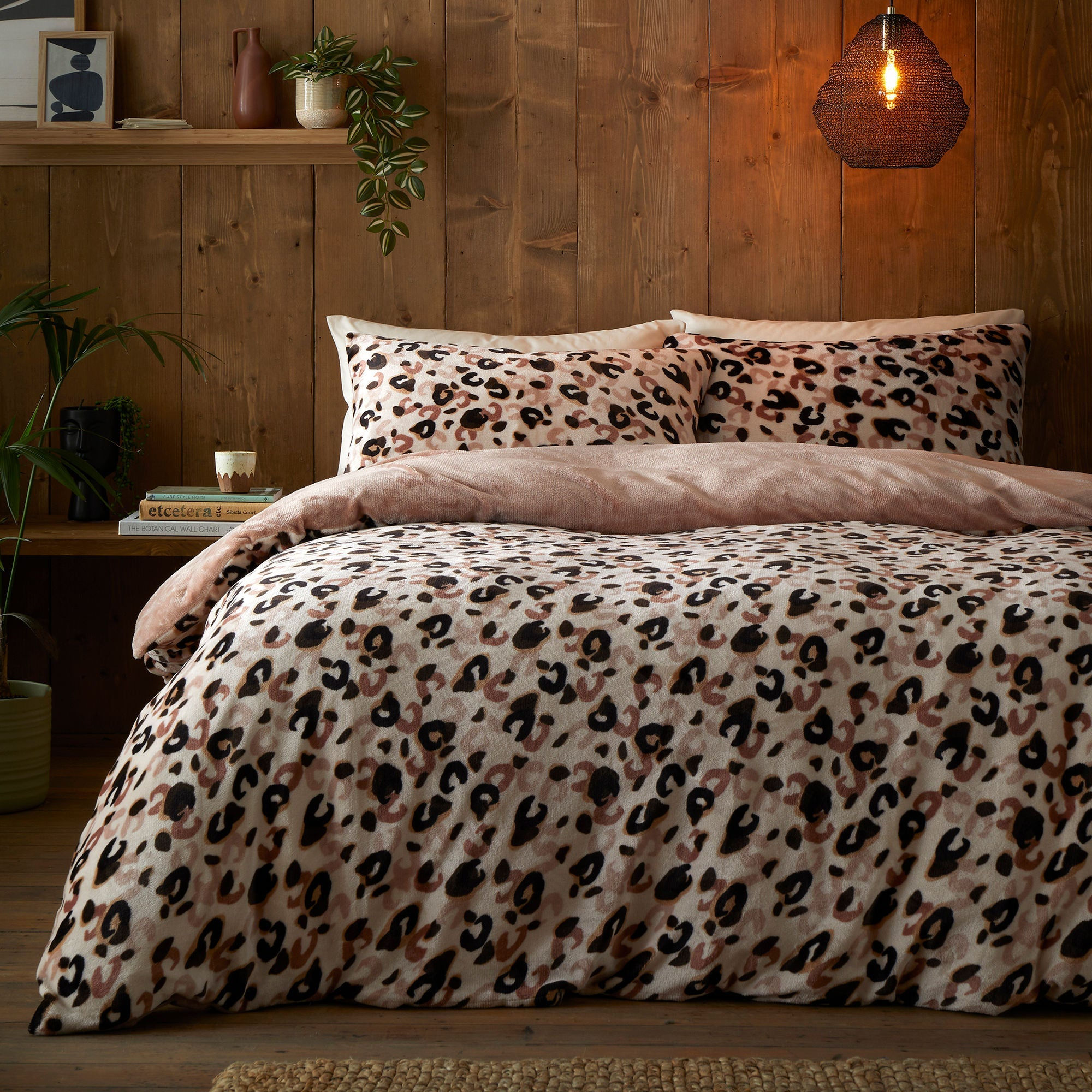 Fusion - Cosy Leopard - Duvet Cover Set - Natural - Single