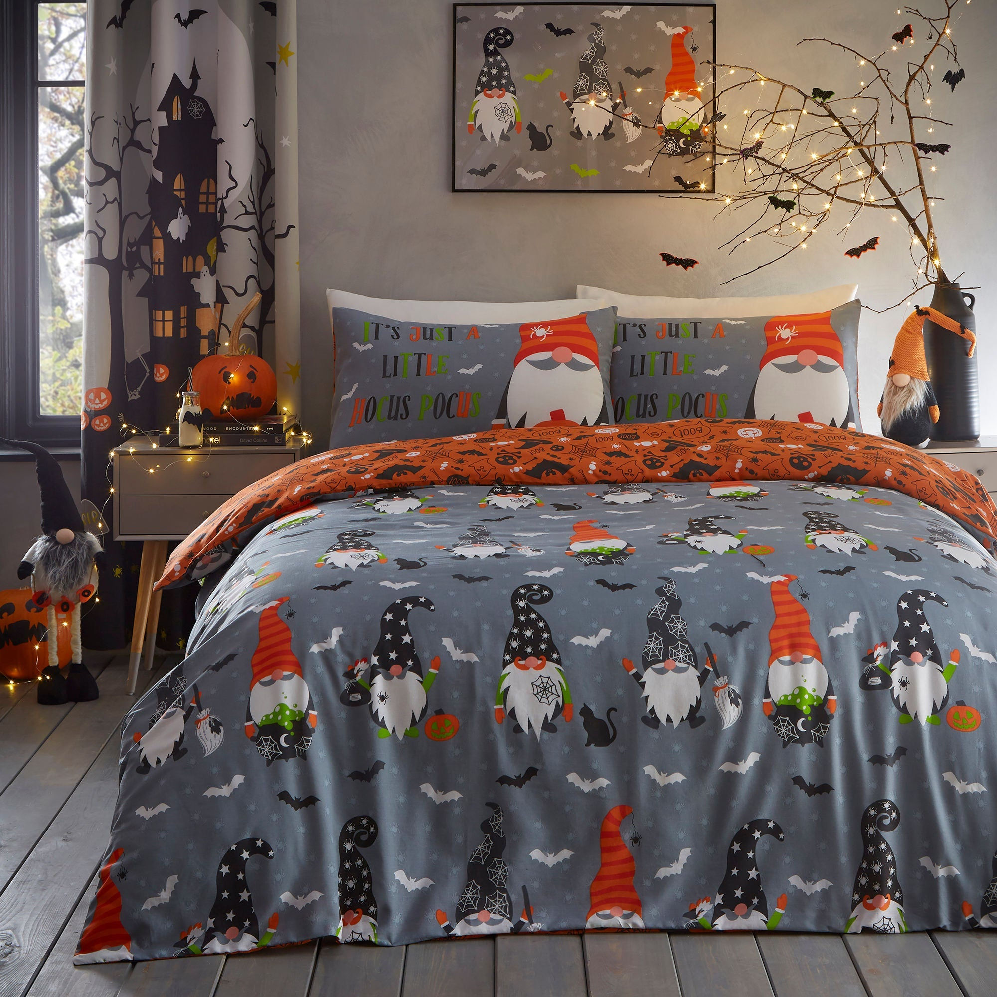 Bedlam - Scary Gonks - Duvet Cover Set - Grey