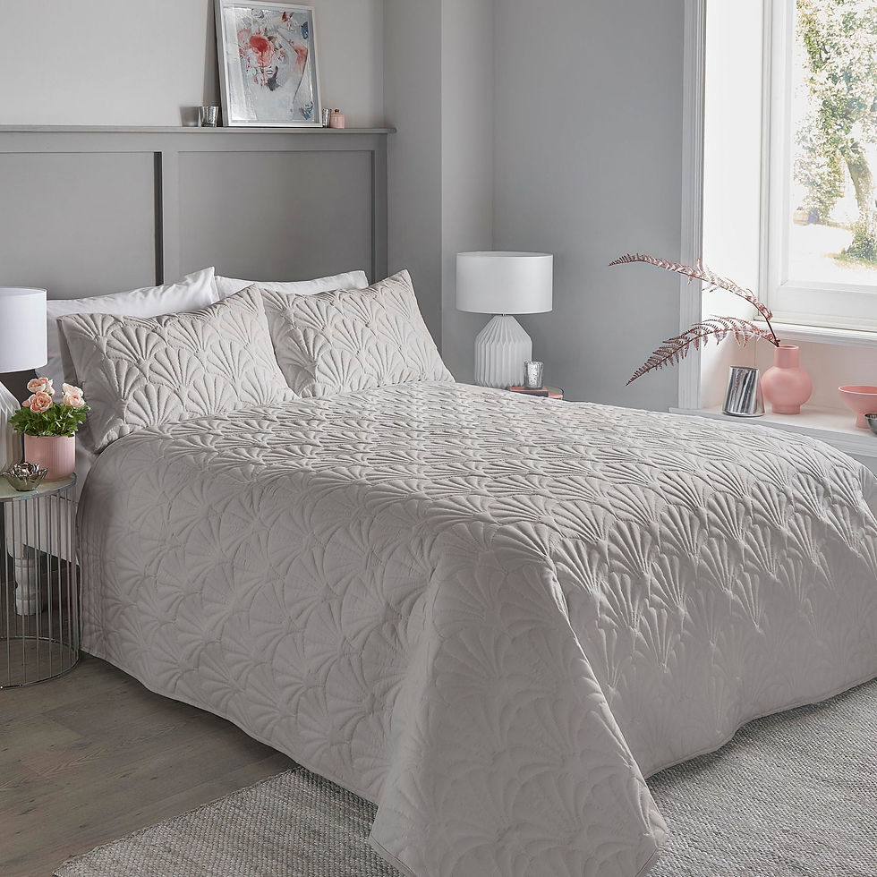 Serene - Cavali - Bedspread - Silver - 200 x 230cm