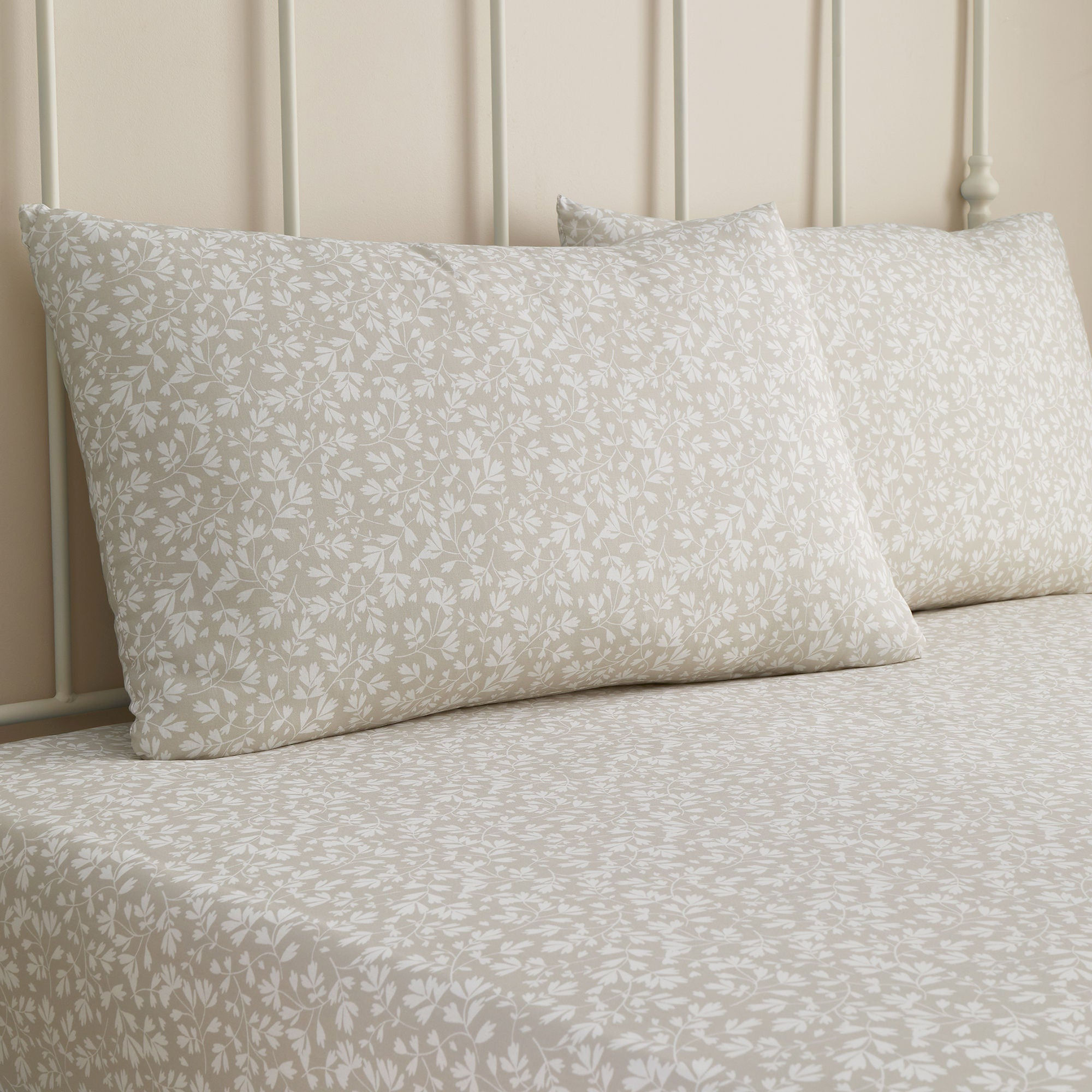 Dreams & Drapes - Tess - Fitted Bed Sheet Set - Natural - Single