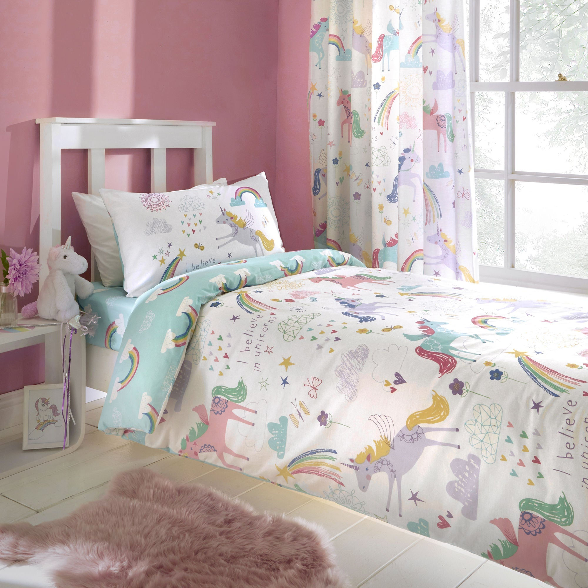 Bedlam - Rainbow Unicorn - Duvet Cover Set - Multi