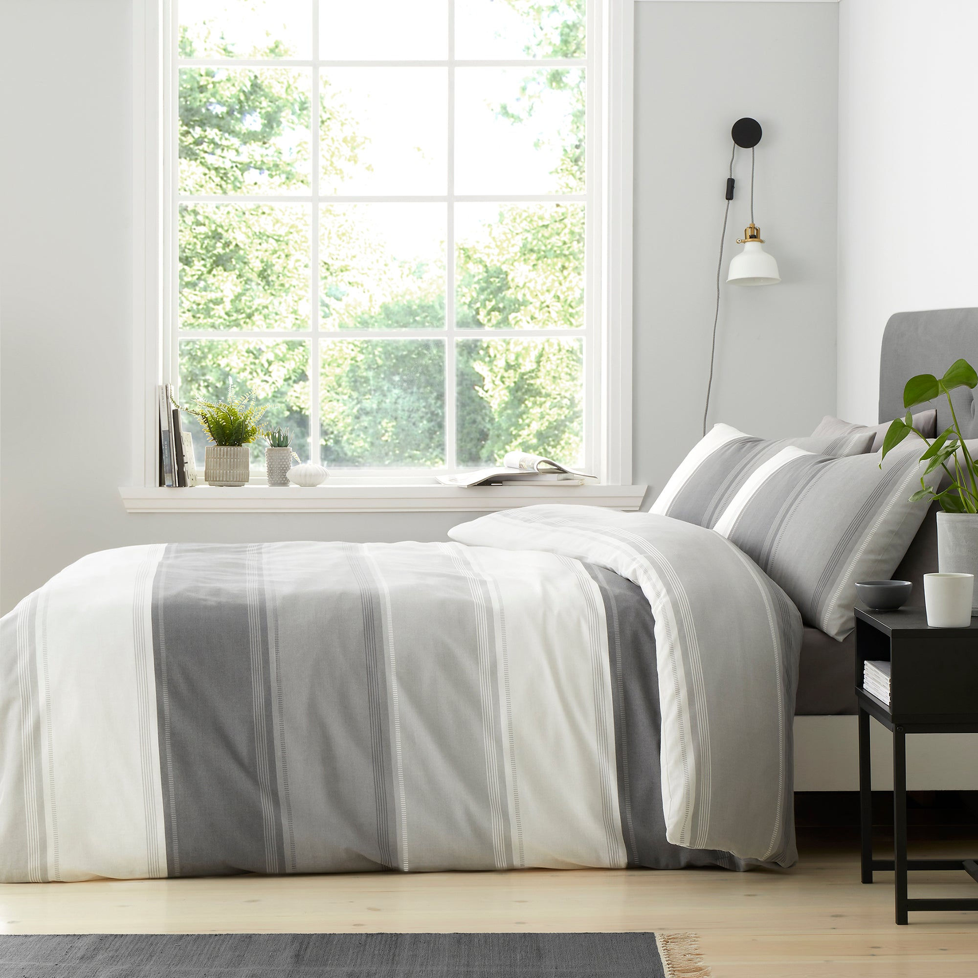 Fusion - Betley - Duvet Cover Set - Grey - King