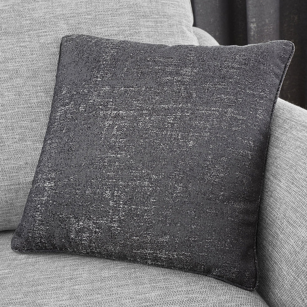 Curtina - Solent - Filled Cushion - Graphite - 43x43cm