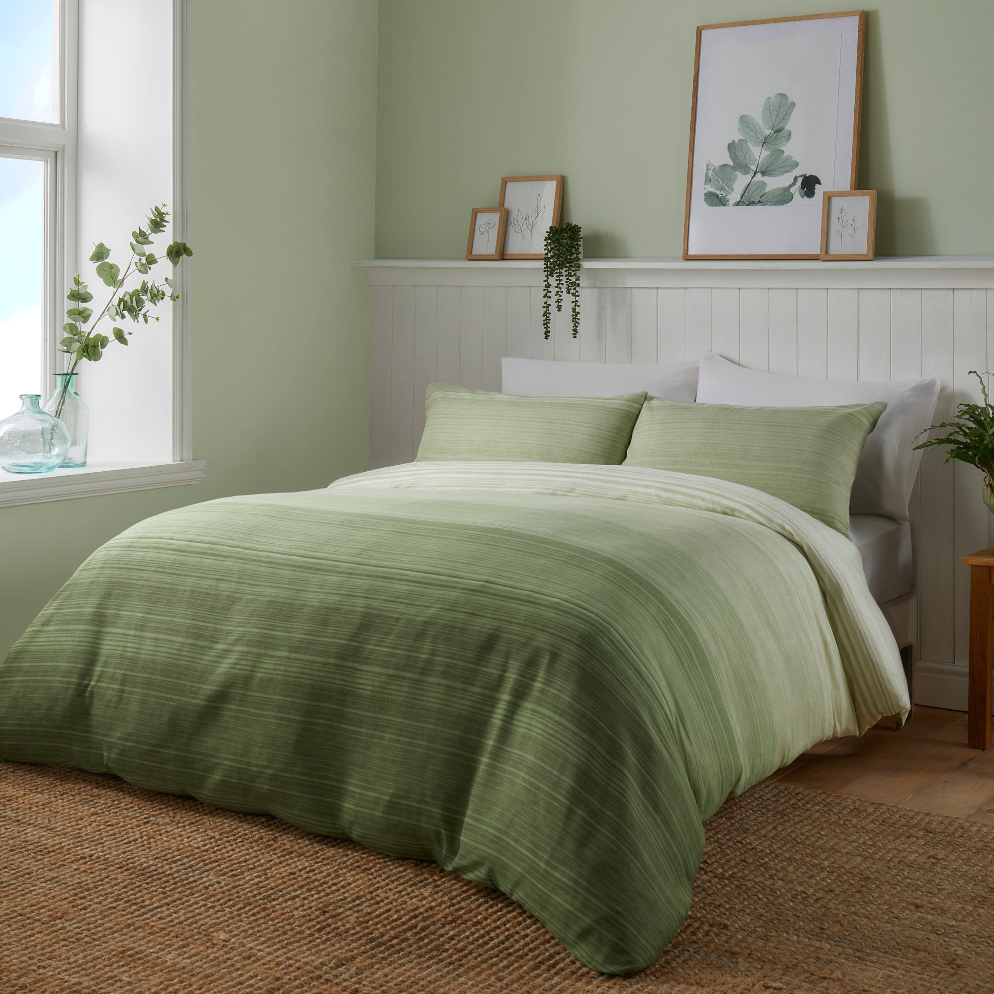 Fusion - Fairhaven - Duvet Cover Set - Green - Single