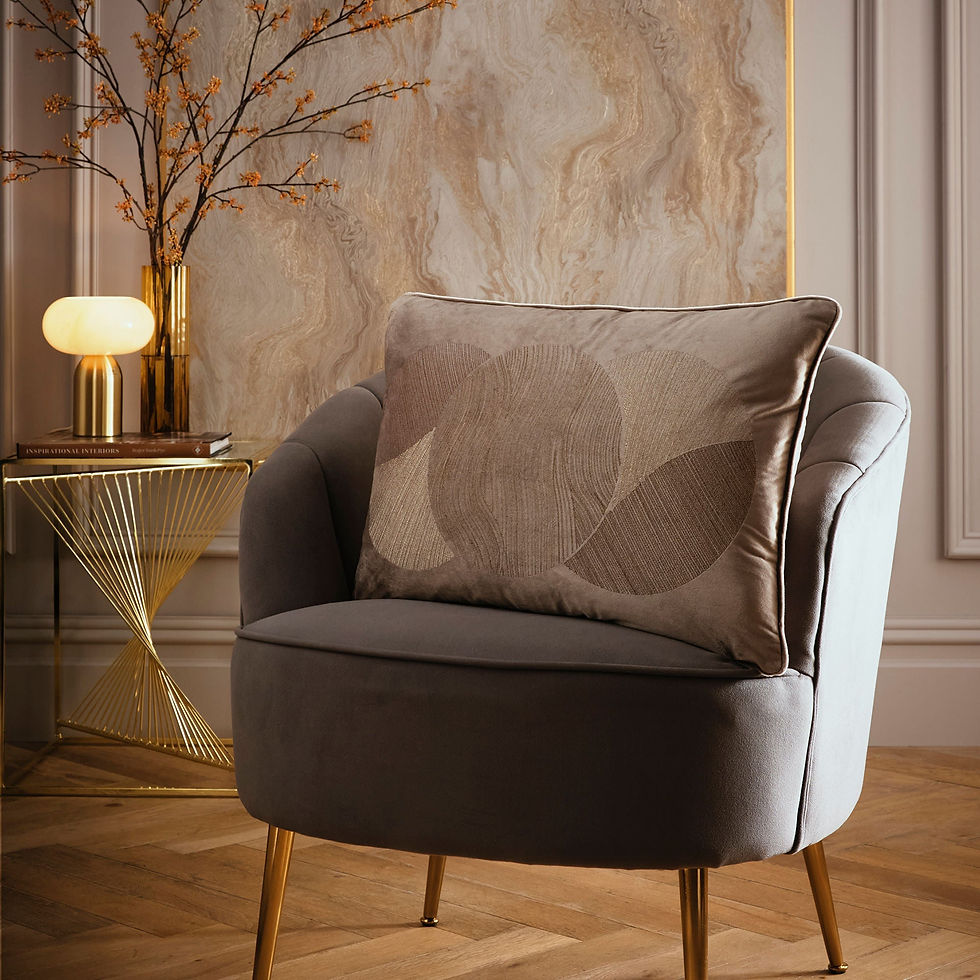 Laurence Llewelyn-Bowen - Venus Desire - Filled Cushion LR - Mink - 40x60cm