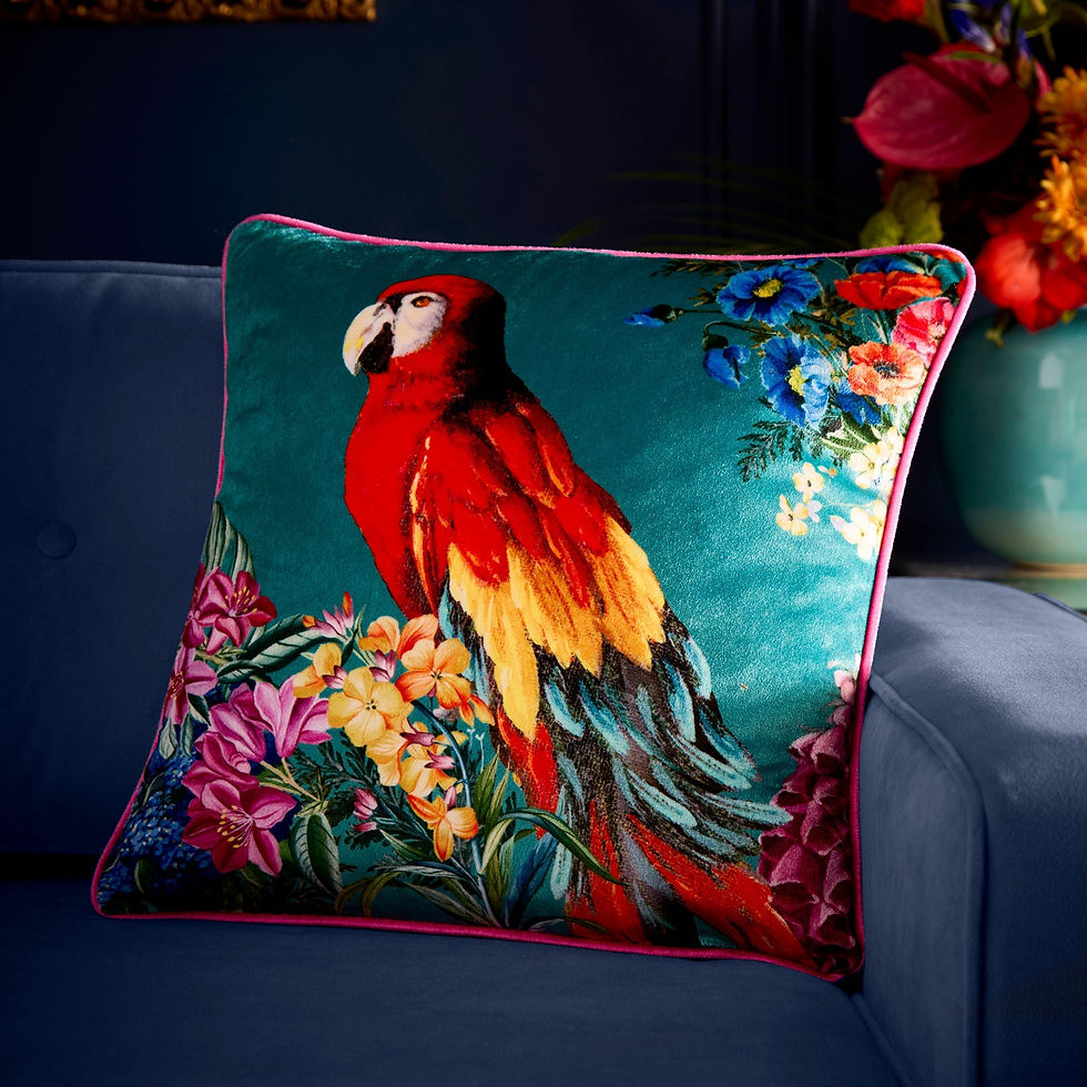 Laurence Llewelyn-Bowen - Polly Amorous - Cushion Cover - Teal - 43x43cm