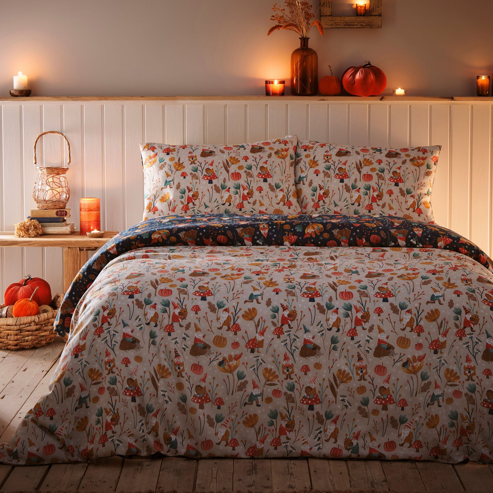Fusion - Gonks and Friends - Duvet Cover Set - Natural - King