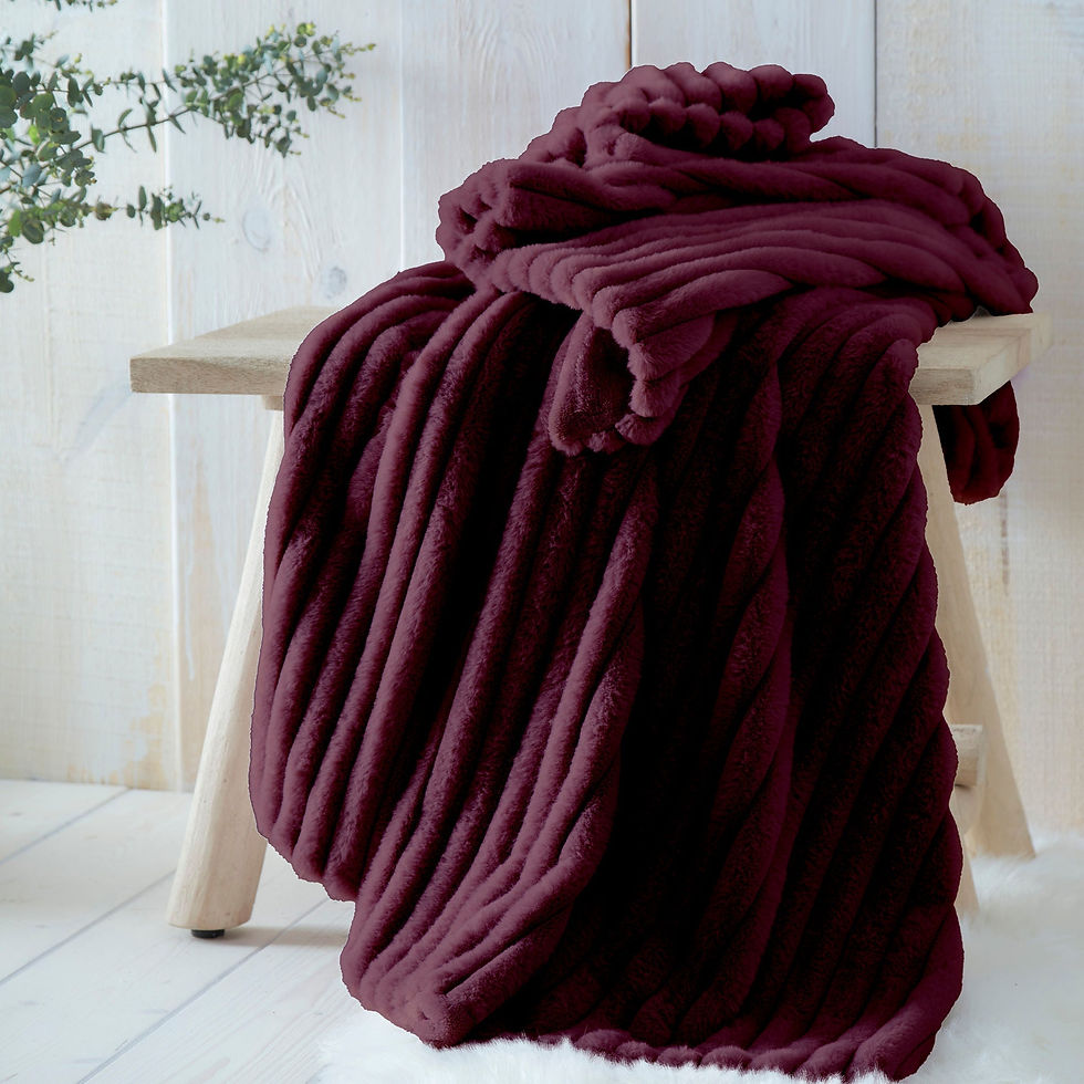 Appletree - Morritz - Bedspread - Burgundy - 130 x 180cm