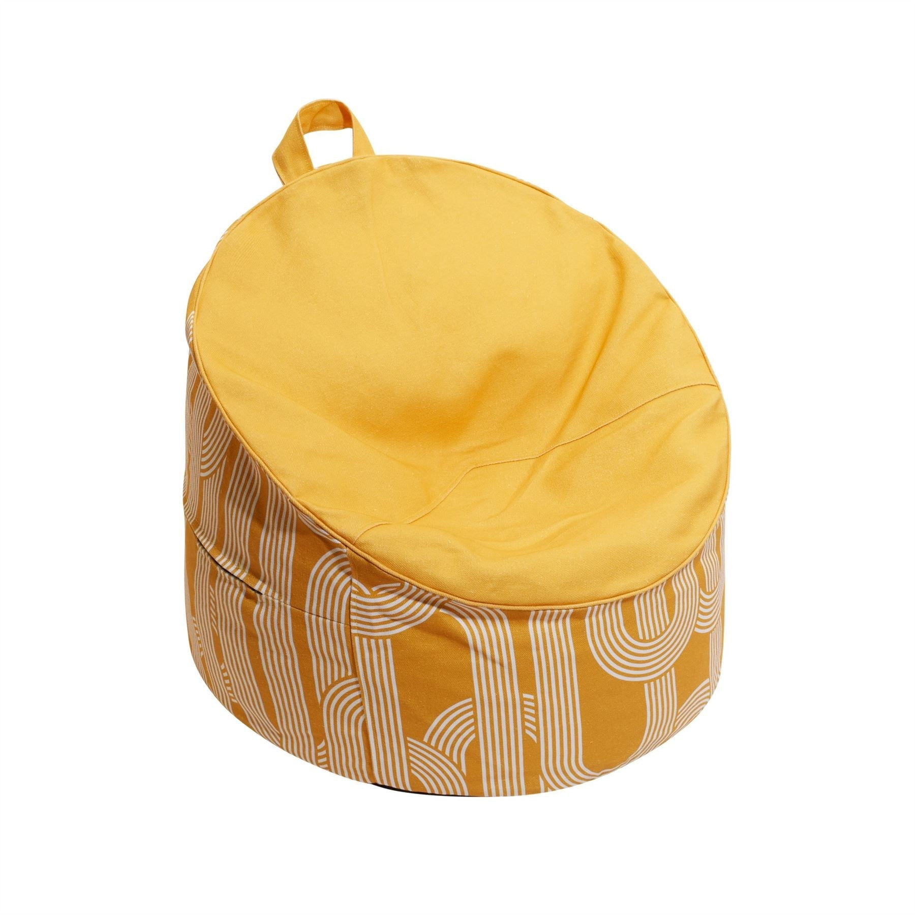 Ulster Weavers - Cardinal Marbles Filled Bean Bag in Ochre