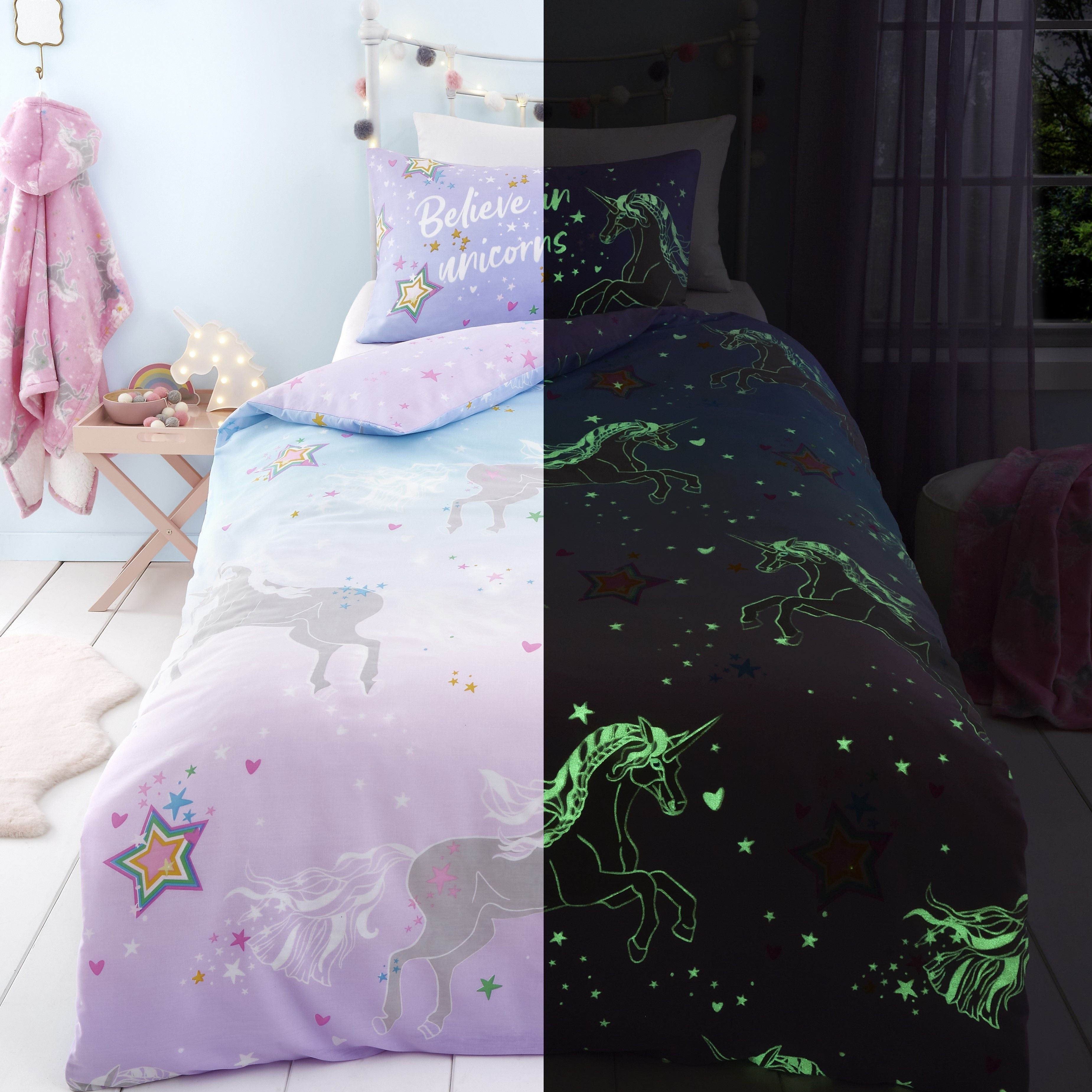 Bedlam - Ombre Unicorn - Duvet Cover Set - Lilac