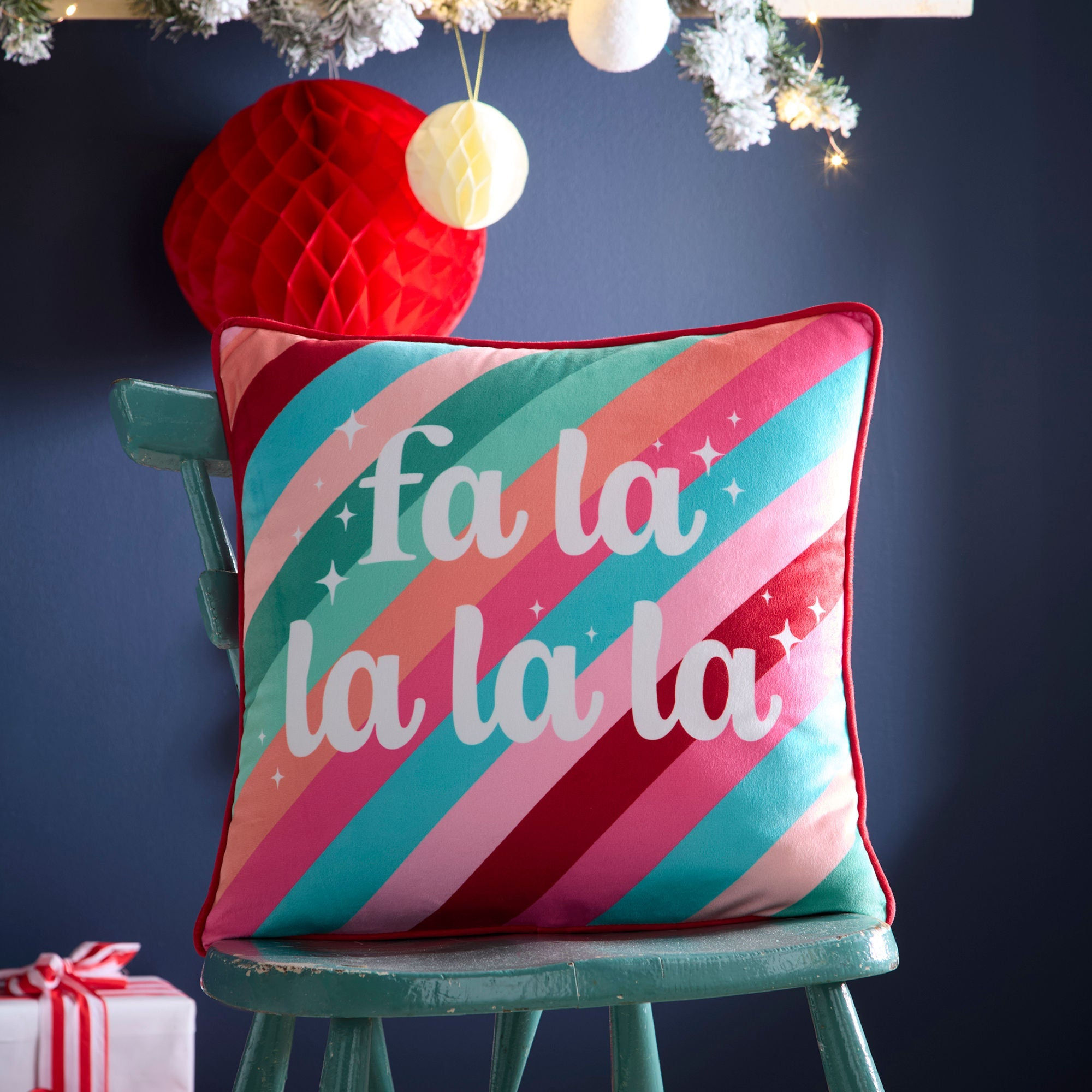 Fusion - Fa La La - Filled Cushion - Multi - 43x43cm
