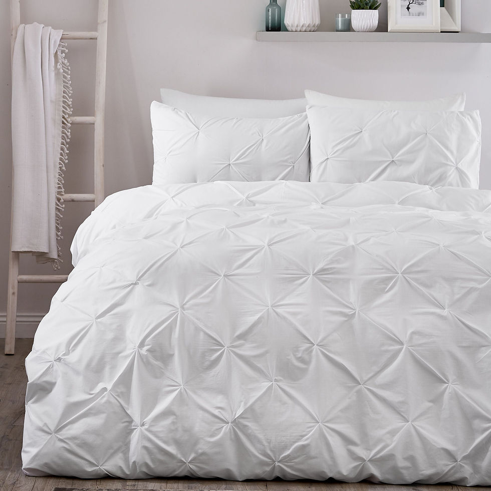 Serene - Lara - Duvet Cover Set - White - Single