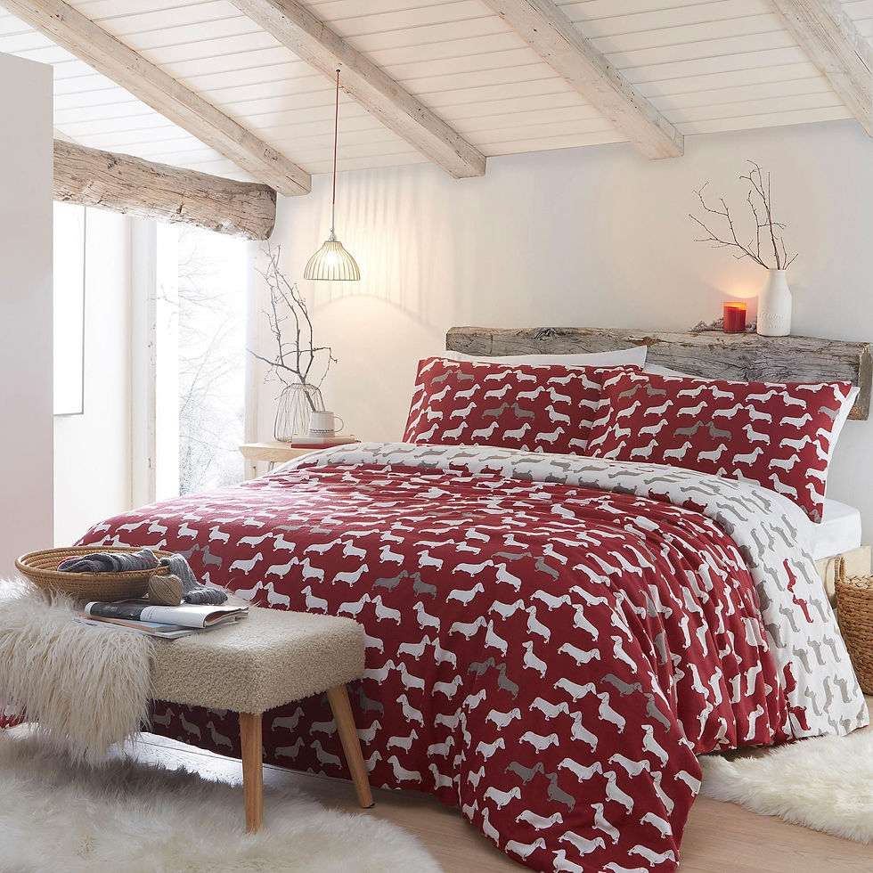 Fusion - Dudley Love - Duvet Cover Set - Red