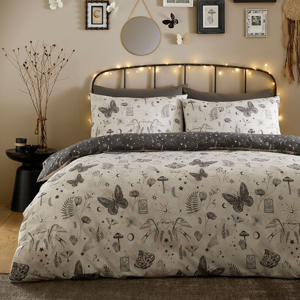 Fusion - Celeste - Duvet Cover Set - Grey - Single