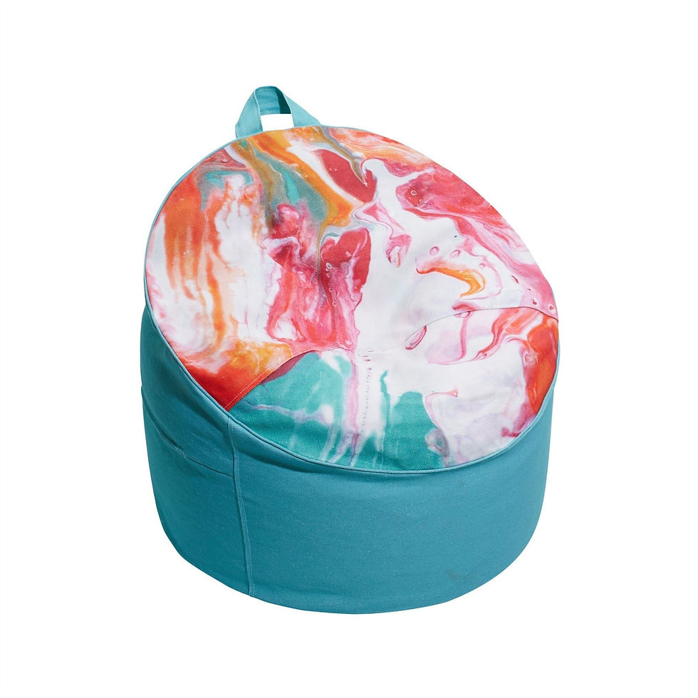 Ulster Weavers - Cardinal Marbles Filled Bean Bag in Cerise / Citrus