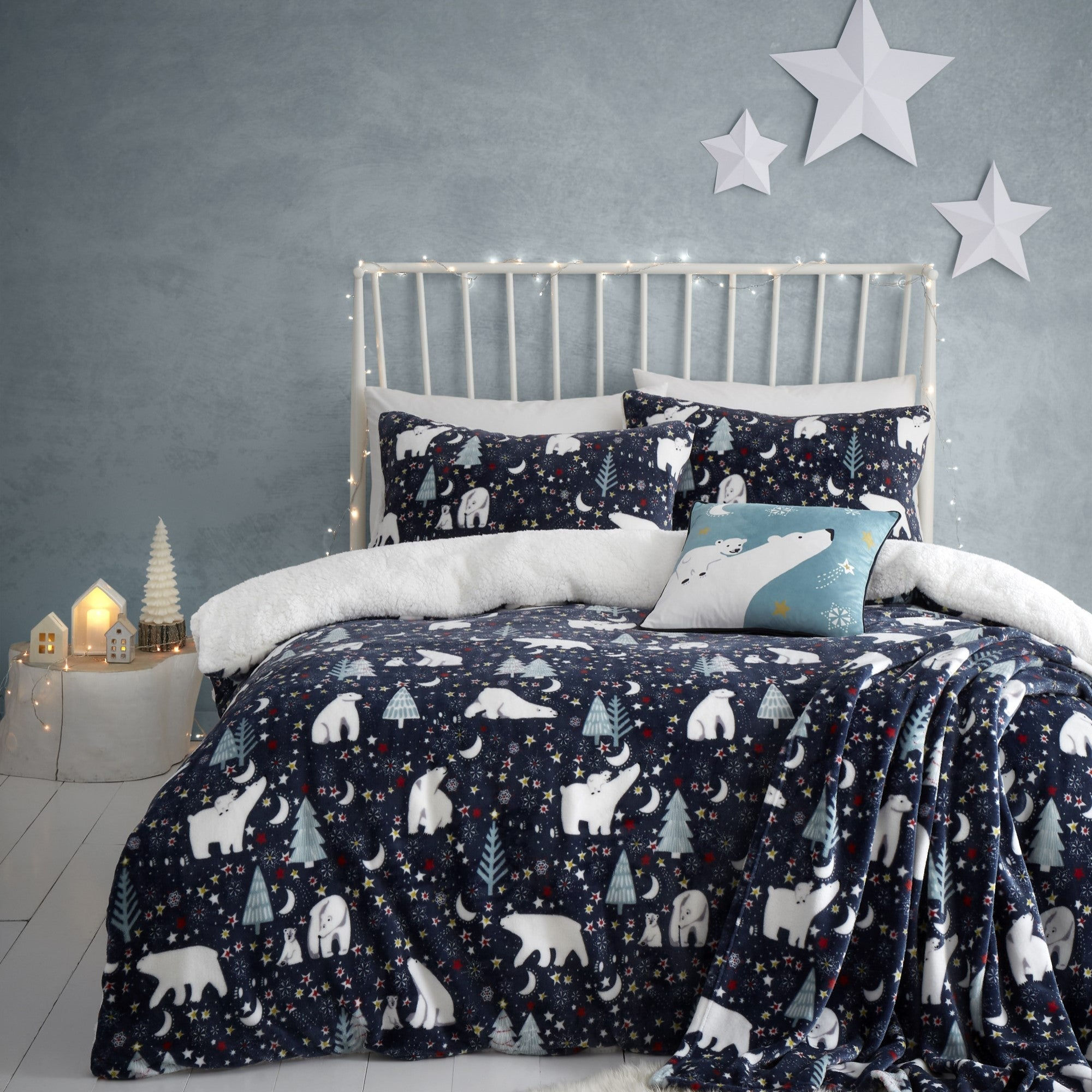 Fusion - Starry Night - Duvet Cover Set - Blue - Double