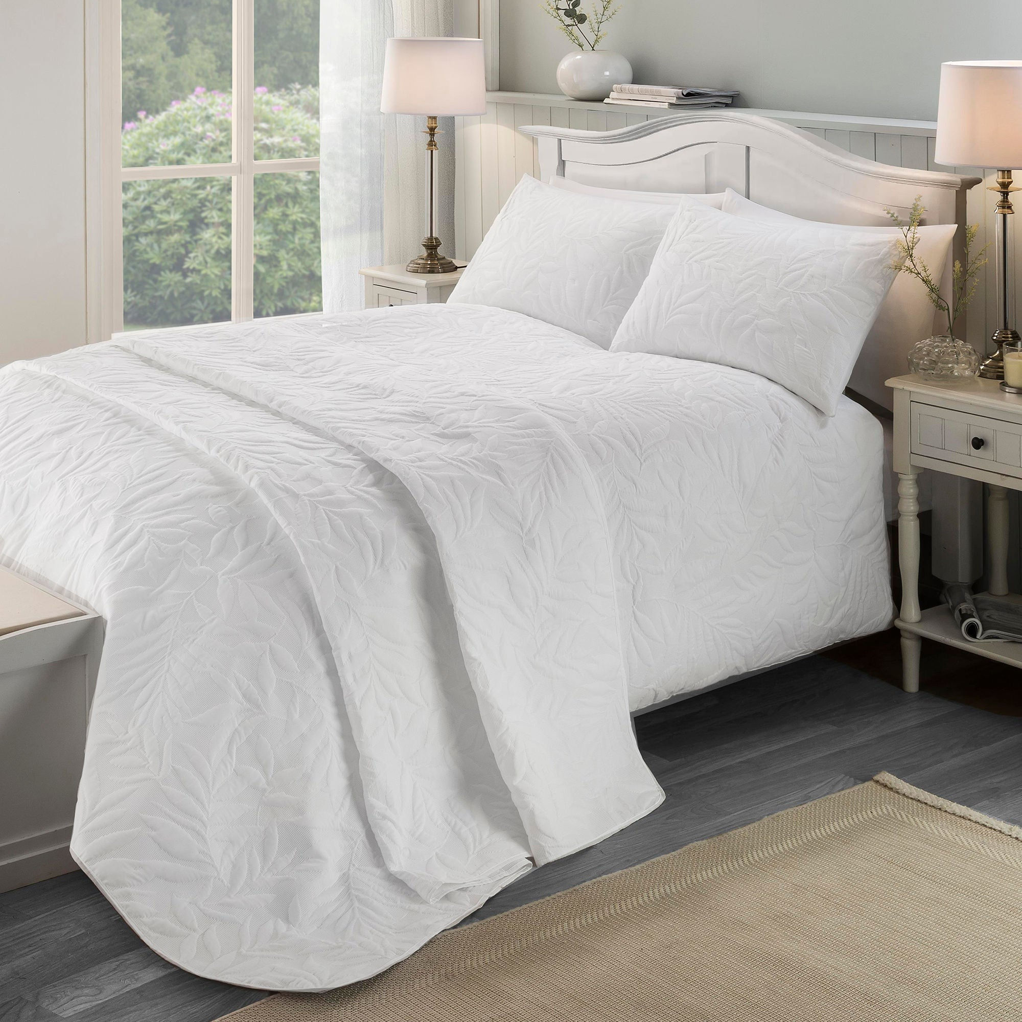 Serene - Luana - Duvet Cover Set - White - Double