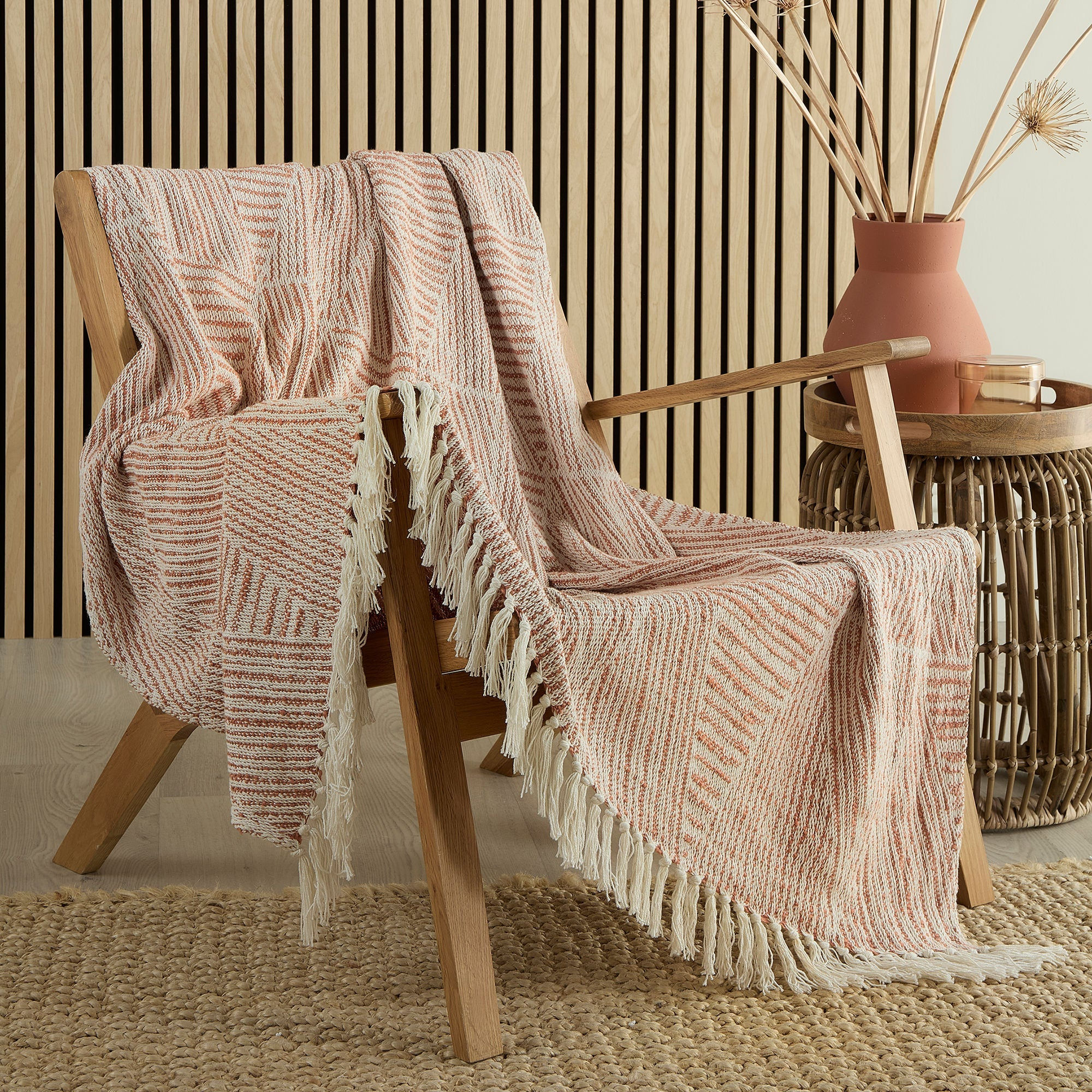Appletree - Myan - Throw - Terracotta - 130 x 180cm