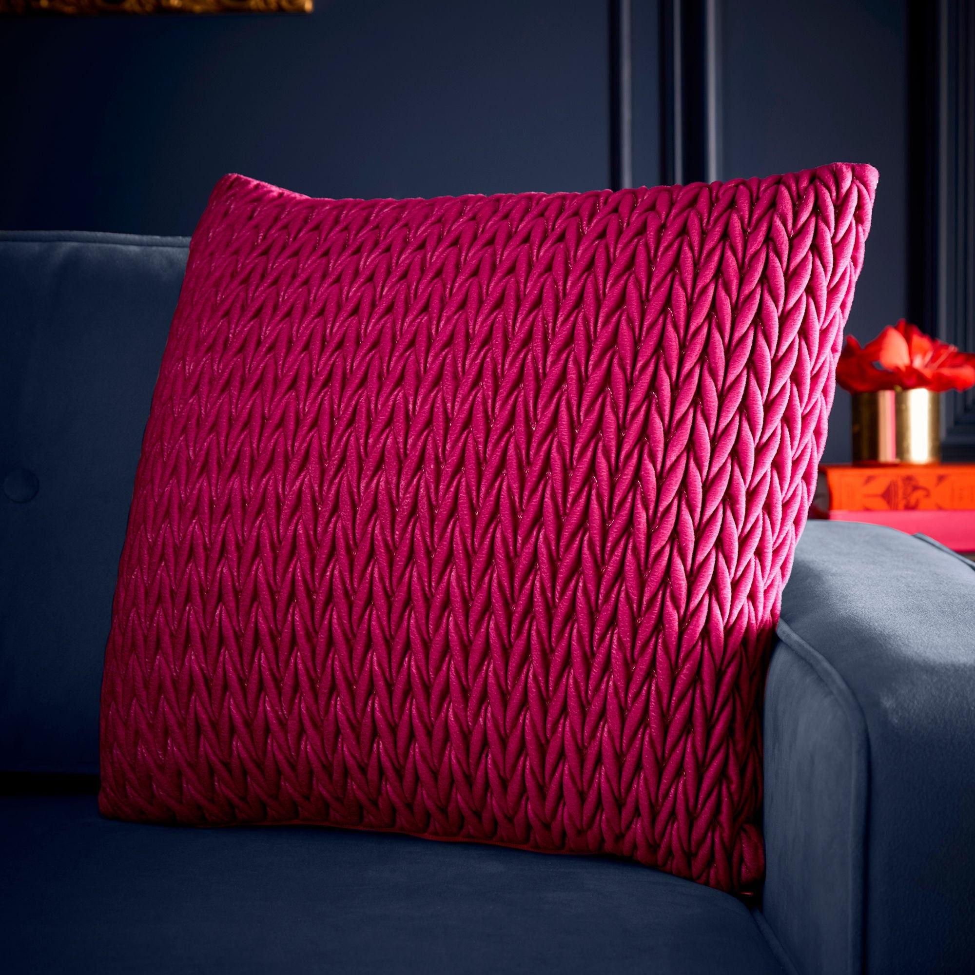 Laurence Llewelyn-Bowen - Amory - Cushion Cover - Fuchsia - 43x43cm