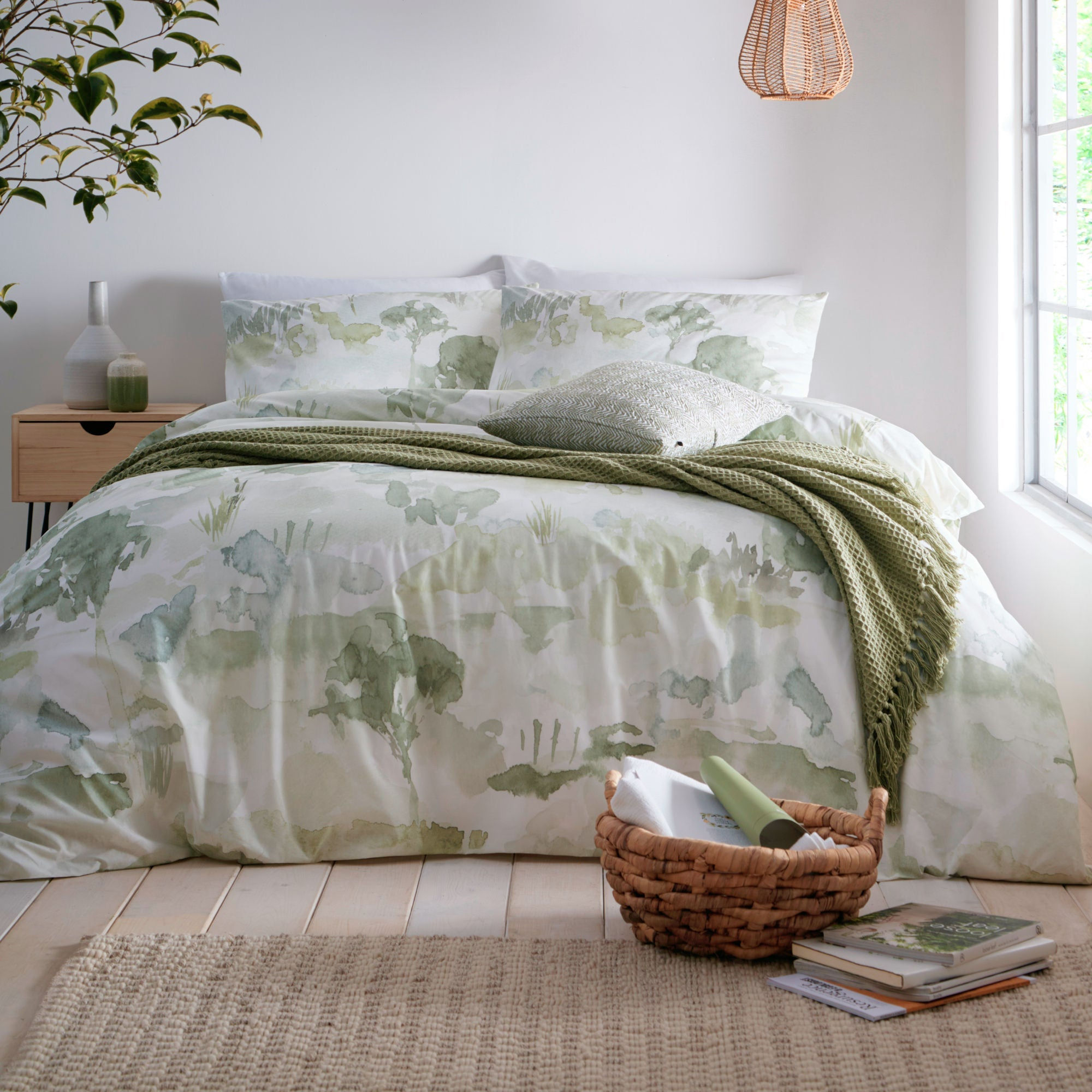 Appletree - Edale - Duvet Cover Set - Green - Single