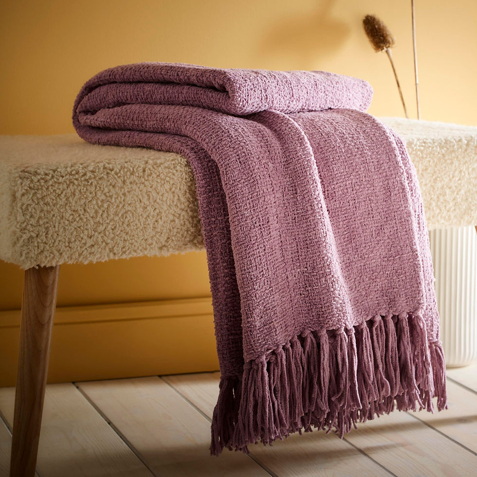 Appletree - Chenille Throw - Throw - Heather - 130 x 180cm