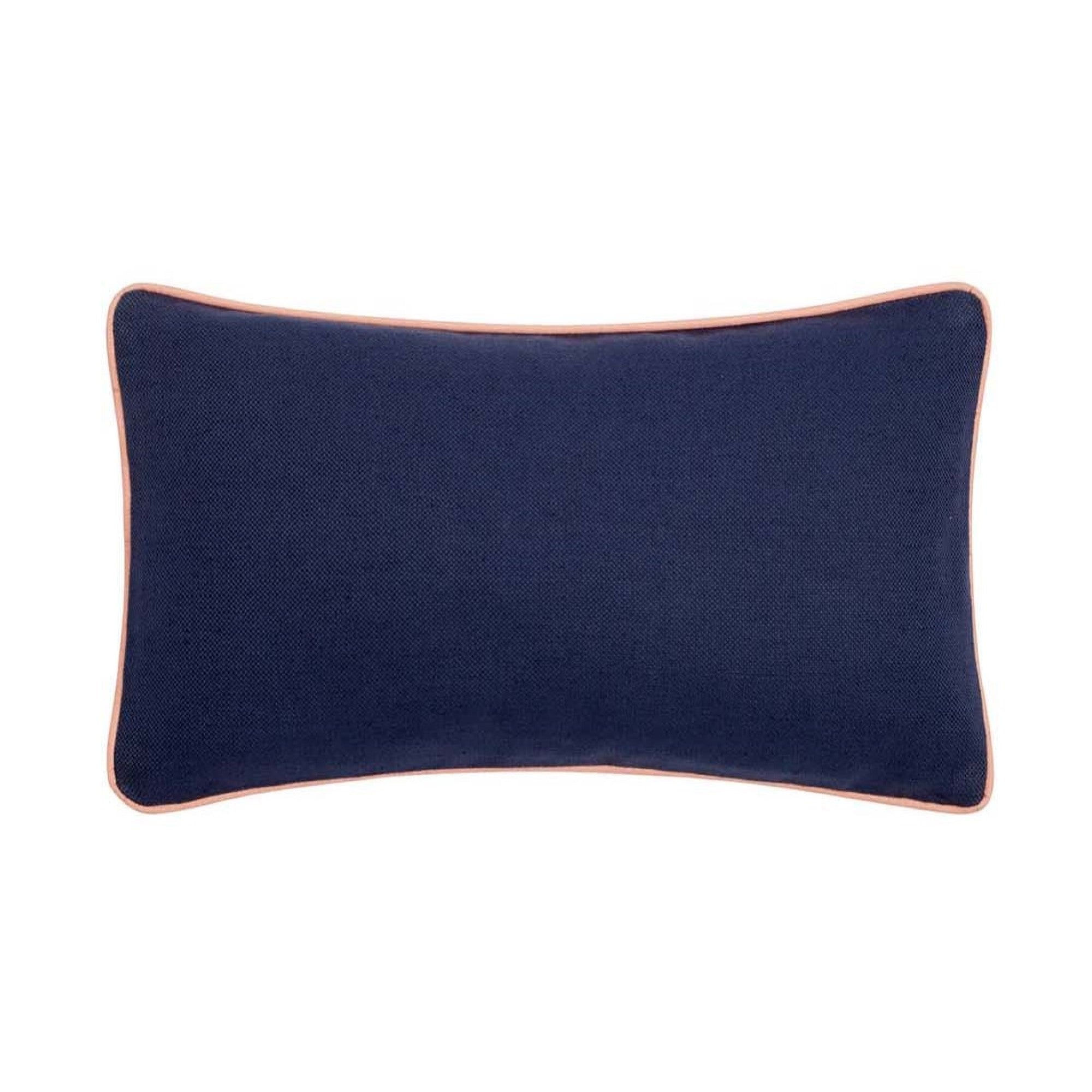 Ulster Weavers - Hillsborough Floral - Filled Cushion LR - Navy - 50x30cm