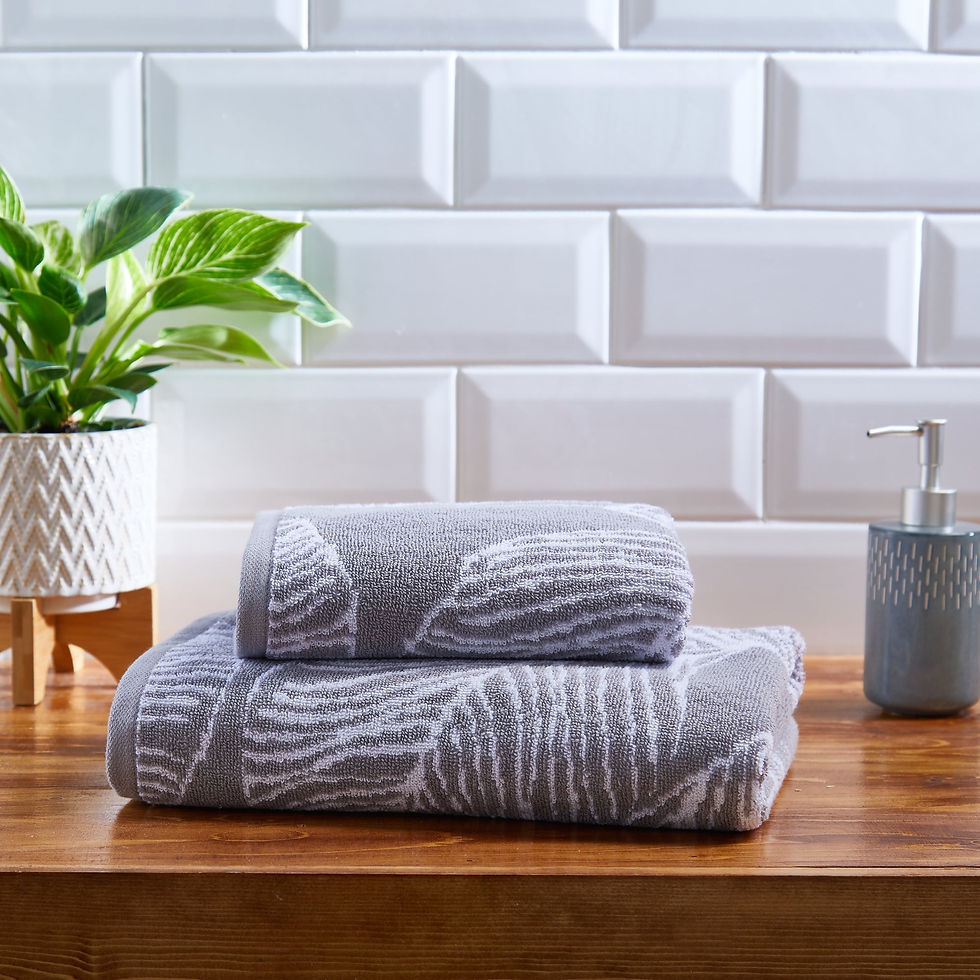 Fusion - Matteo - Bath Sheets - Grey - 90x150 cm