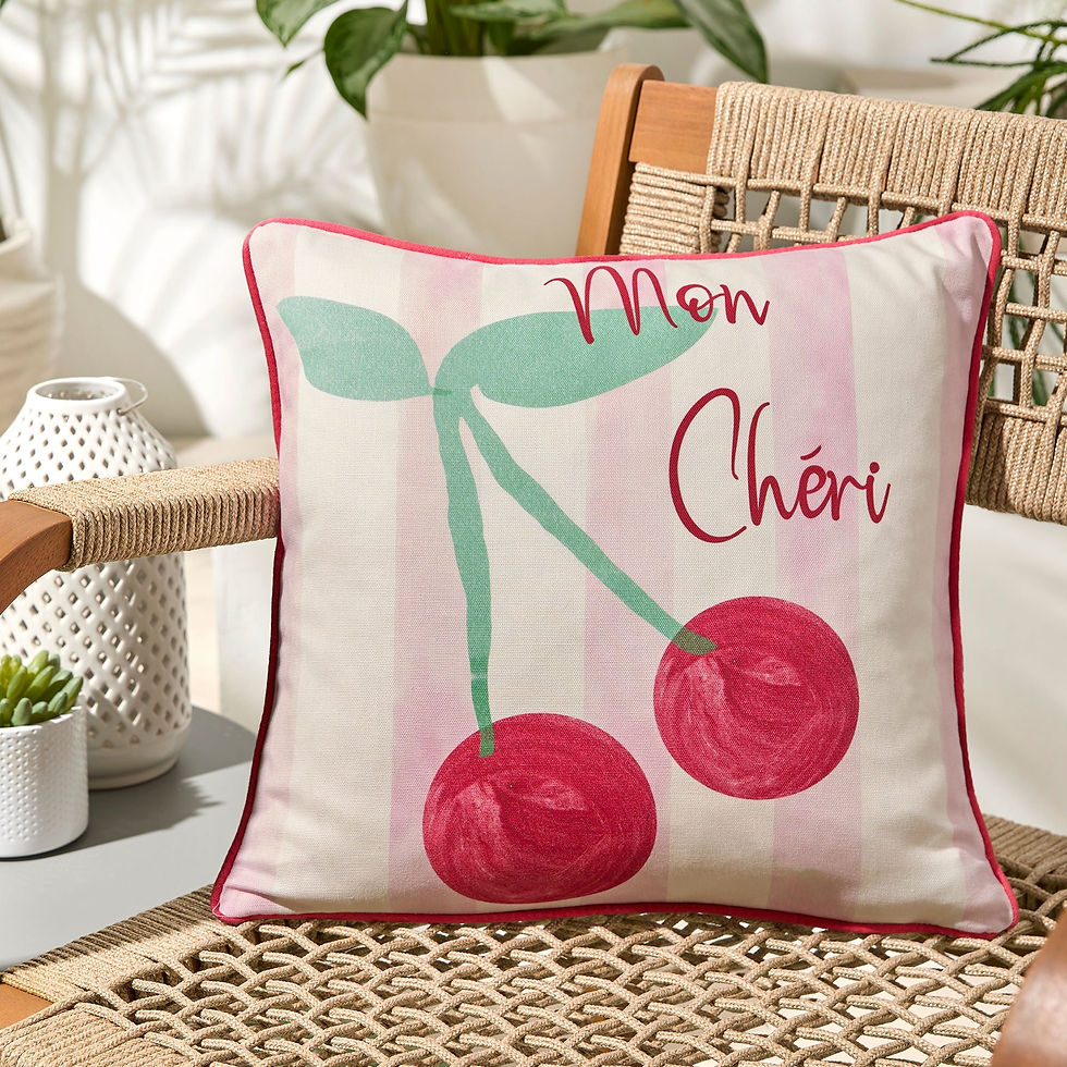 Fusion - Cherry - Cushion Cover - Pink - 43x43cm