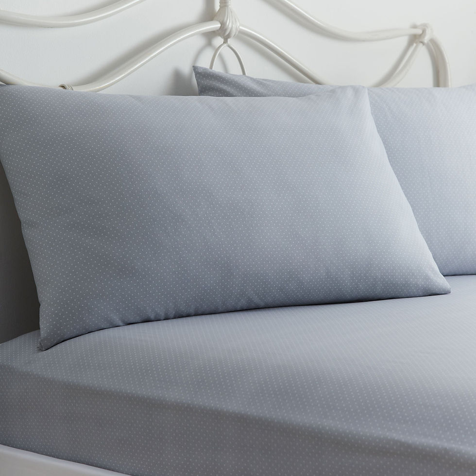 Dreams & Drapes - Kristen - Fitted Bed Sheet Set - Grey - Super-King