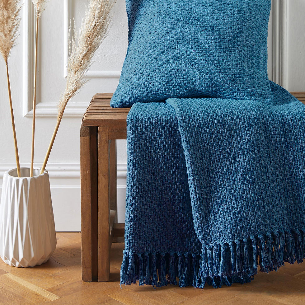 Drift - Hayden - Bedspread - Teal - 200 x 200cm