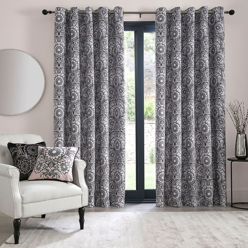 LLB - Romilly - Eyelet Curtains - Natural - 66 x 90in