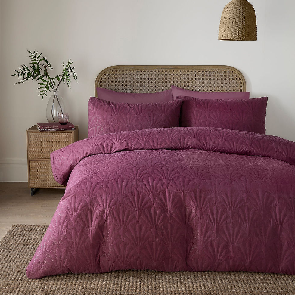 Serene - Cavali - Duvet Cover Set - Berry - Single