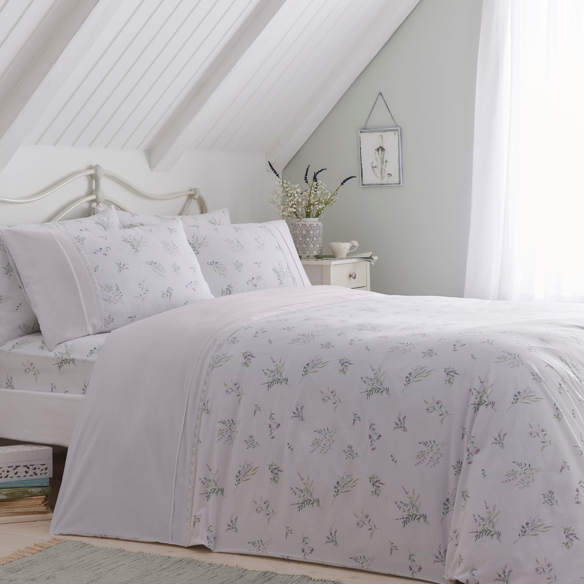 Dreams & Drapes - Chloe - Duvet Cover Set - Lilac - Double
