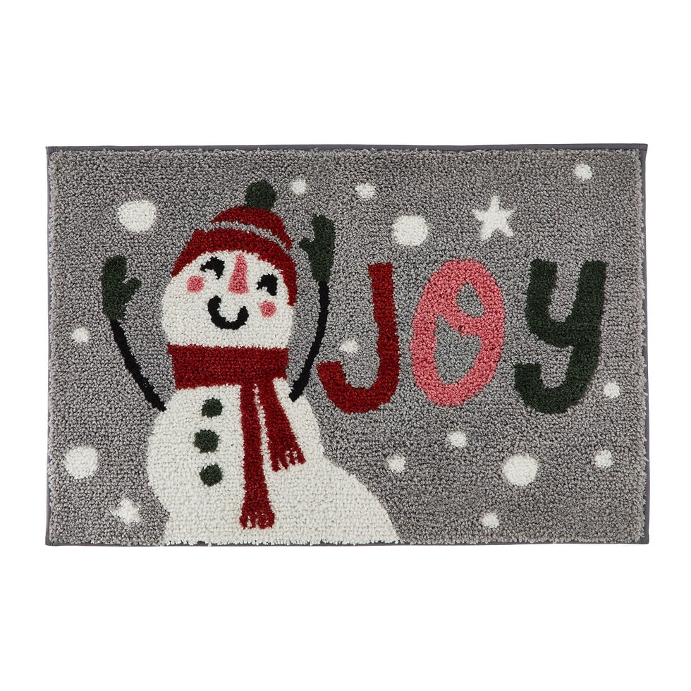Fusion - Snowman - Bath Mats - Grey - 50x80 cm