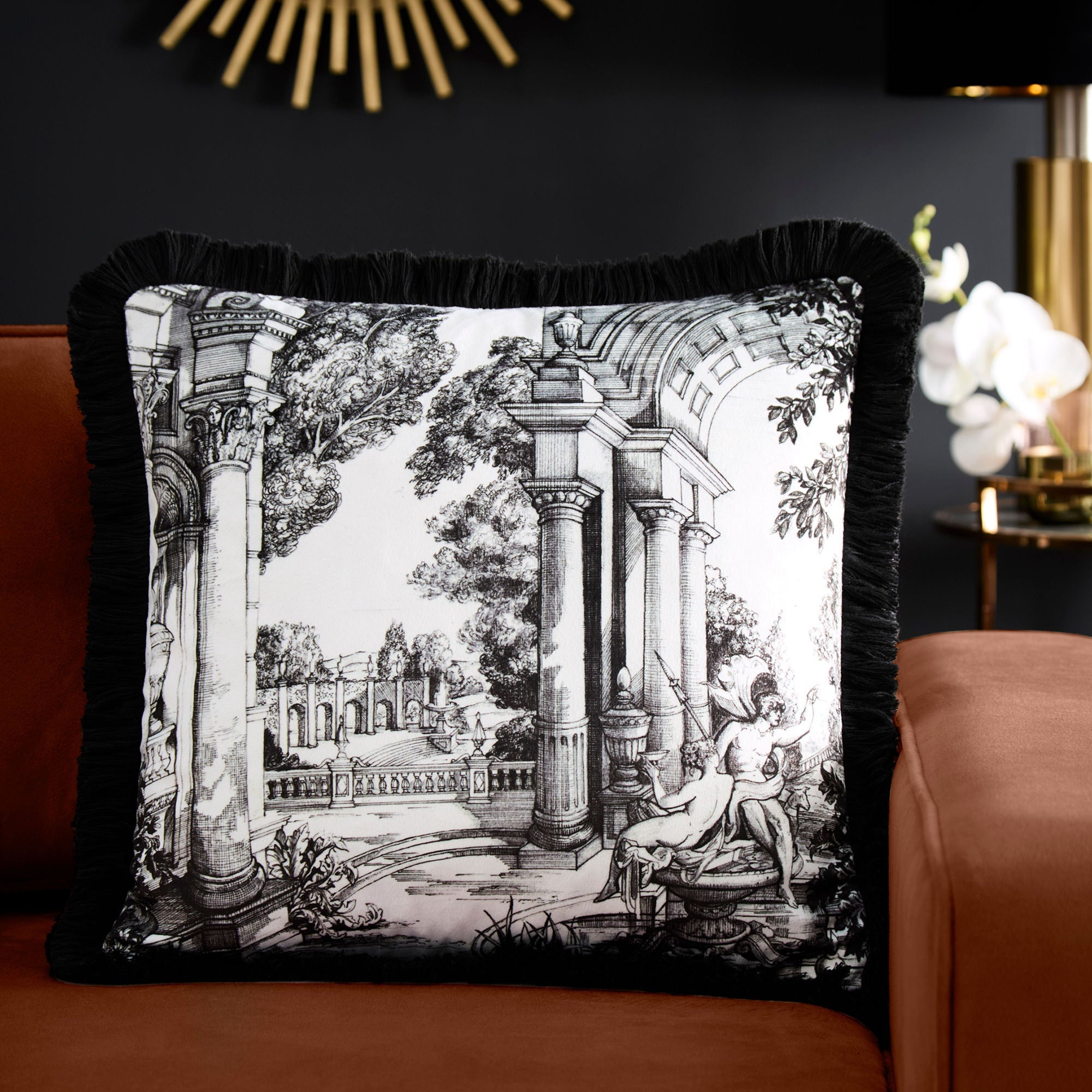 Laurence Llewelyn-Bowen - Vista - Cushion Cover - Monochrome - 43x43cm