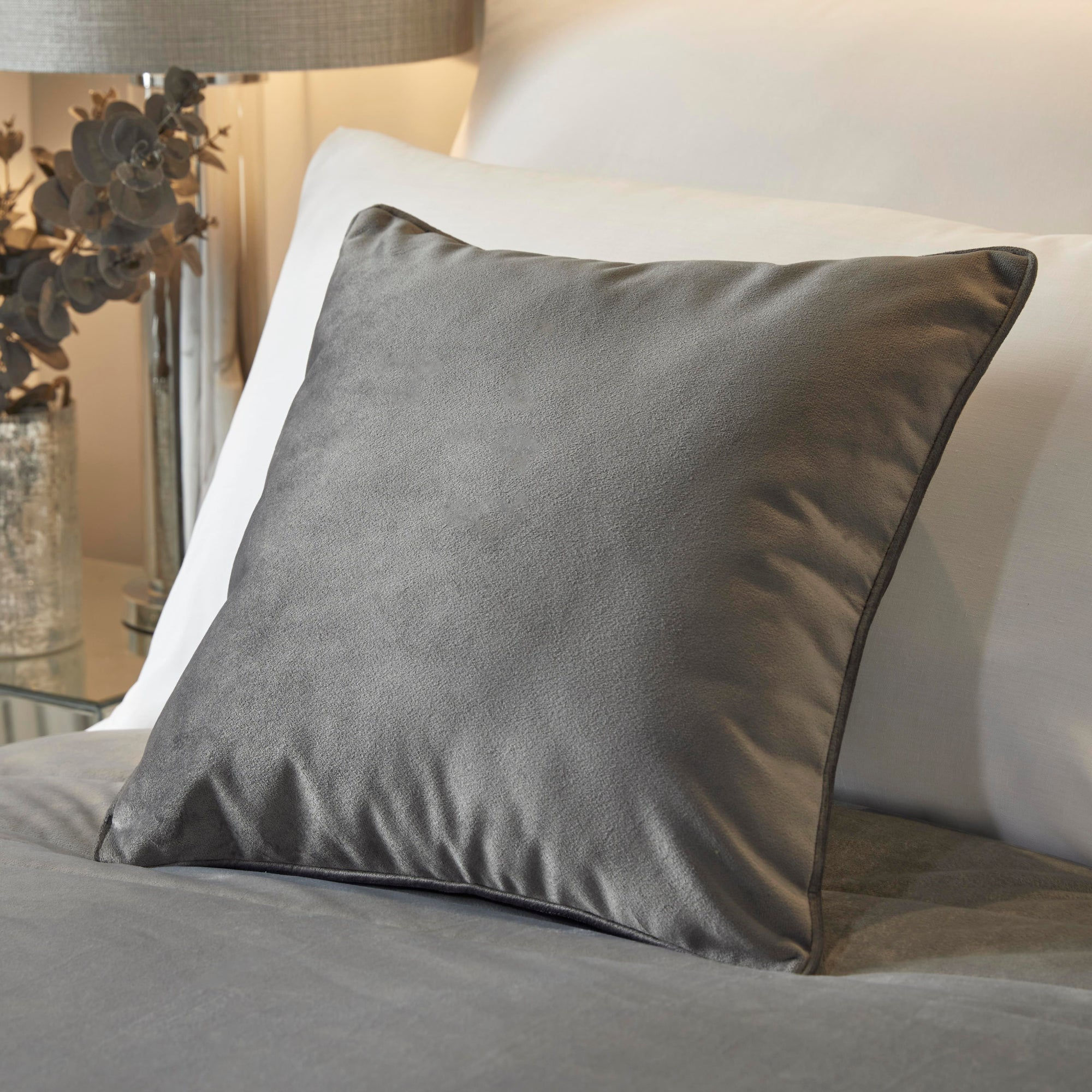 Soiree - Melanie - Filled Cushion - Slate - 43x43cm