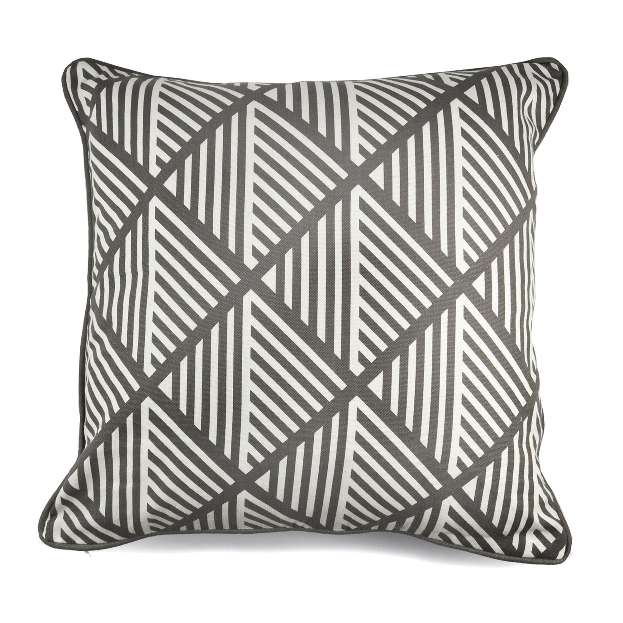 Fusion - Brooklyn - Filled Cushion - Grey - 43x43cm