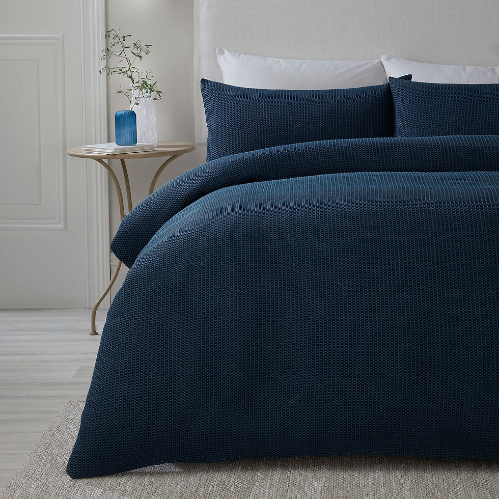 Serene - Lindly - Duvet Cover Set - Navy