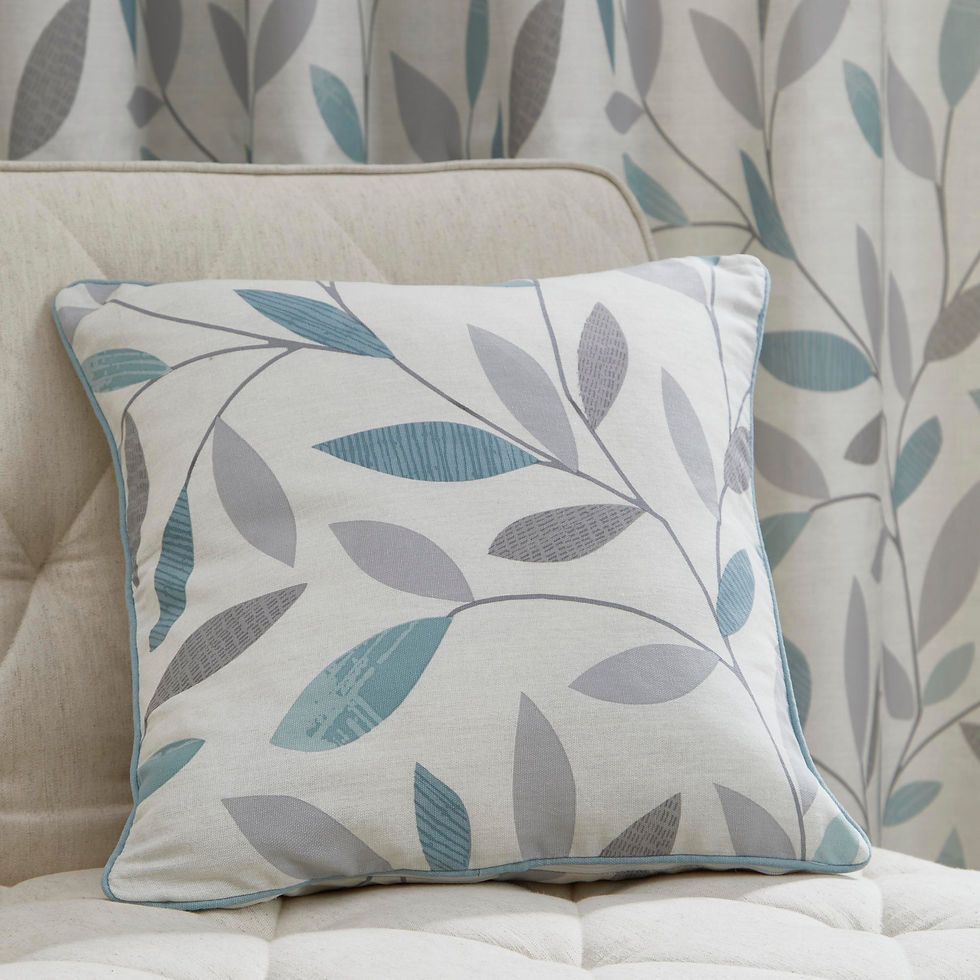 Fusion - Beechwood - Filled Cushion - Duck Egg - 43x43cm