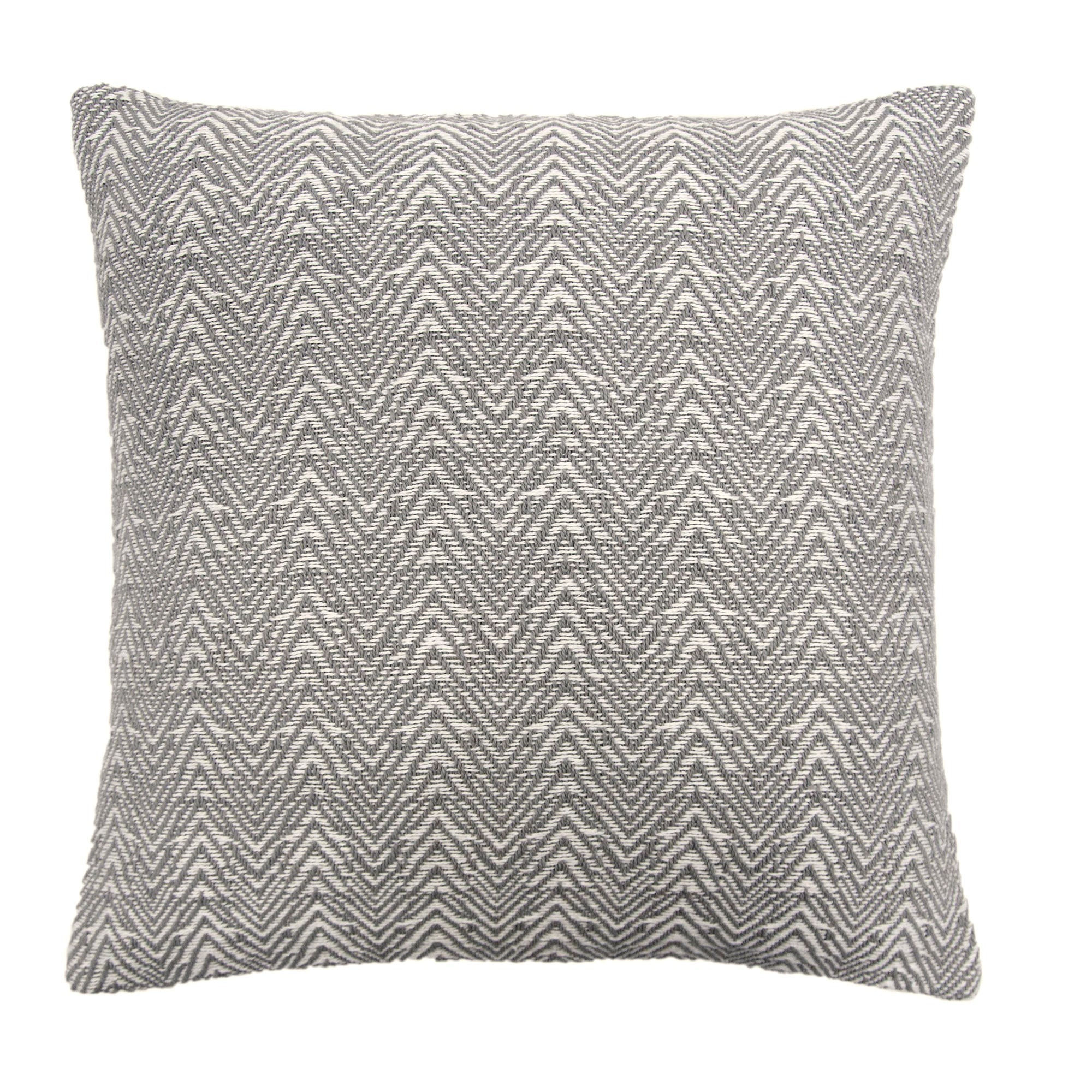 Appletree - Herringbone - Filled Cushion - Silver - 43x43cm