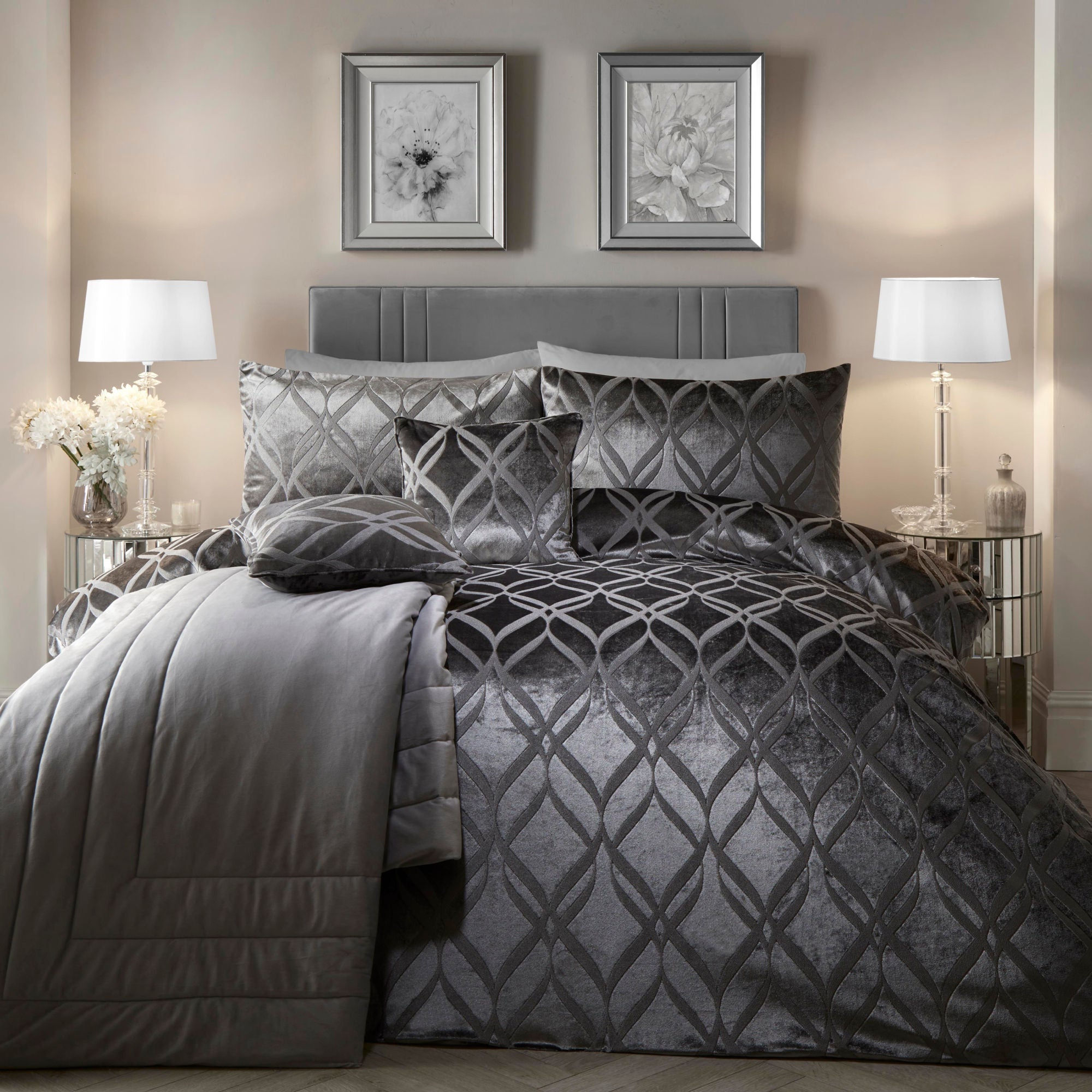 Soiree - Belfort - Duvet Cover Set - Slate