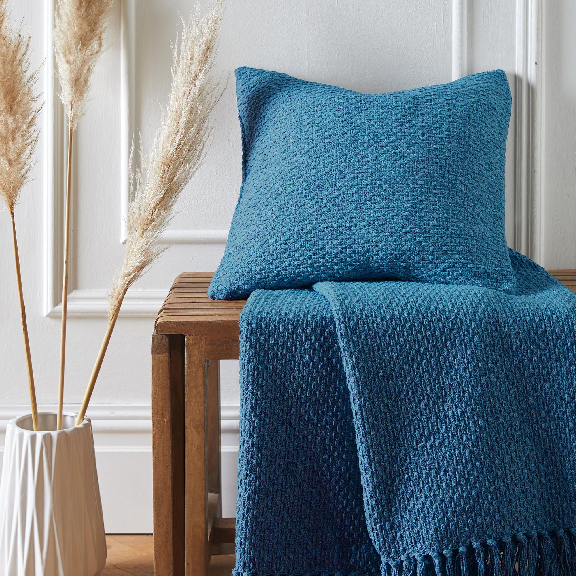 Drift - Hayden - Cushion Cover - Teal - 43x43cm