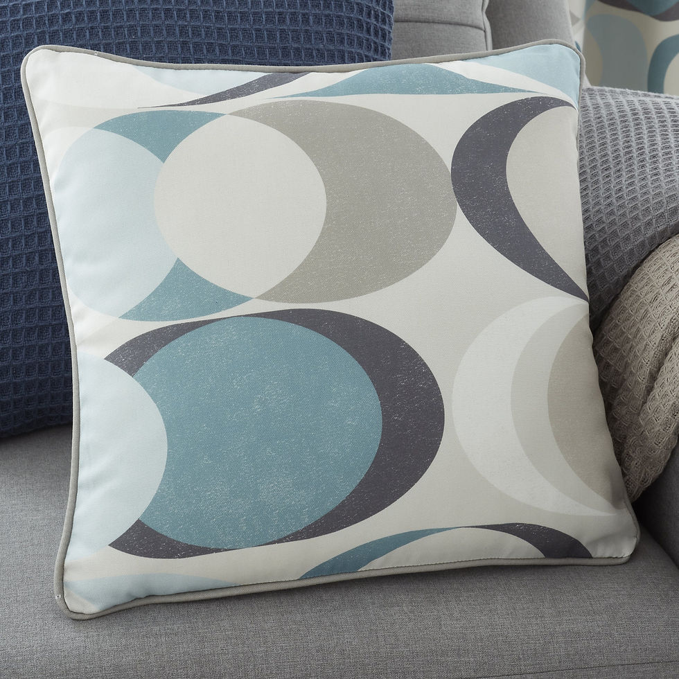 Fusion - Sander - Filled Cushion - Duck Egg - 43x43cm