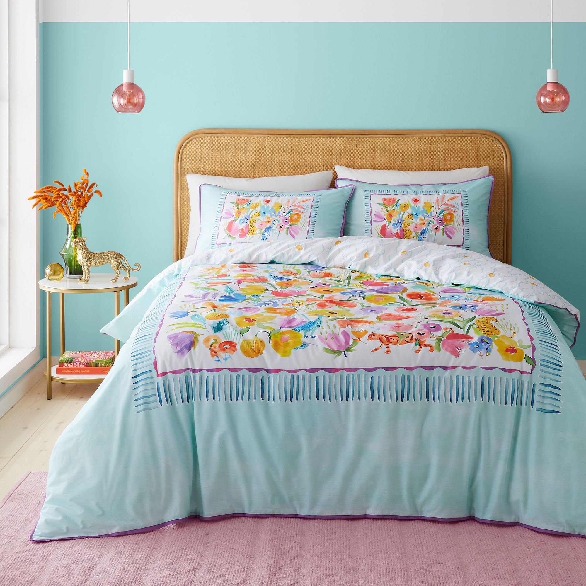 Appletree - Festival - Duvet Cover Set - Duck Egg