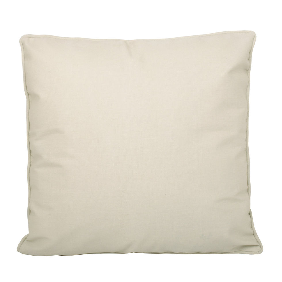 Fusion - Plain Dye - Filled Cushion - Natural - 43x43cm