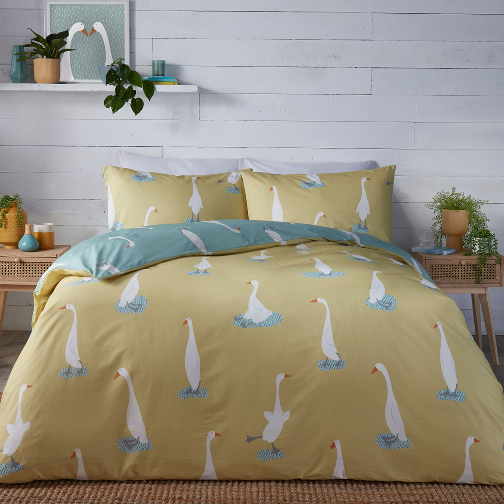 Fusion - Puddles The Duck - Duvet Cover Set - Yellow